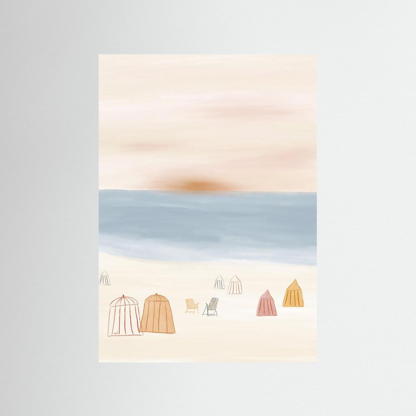 Empty Beach by Menina Lisboa