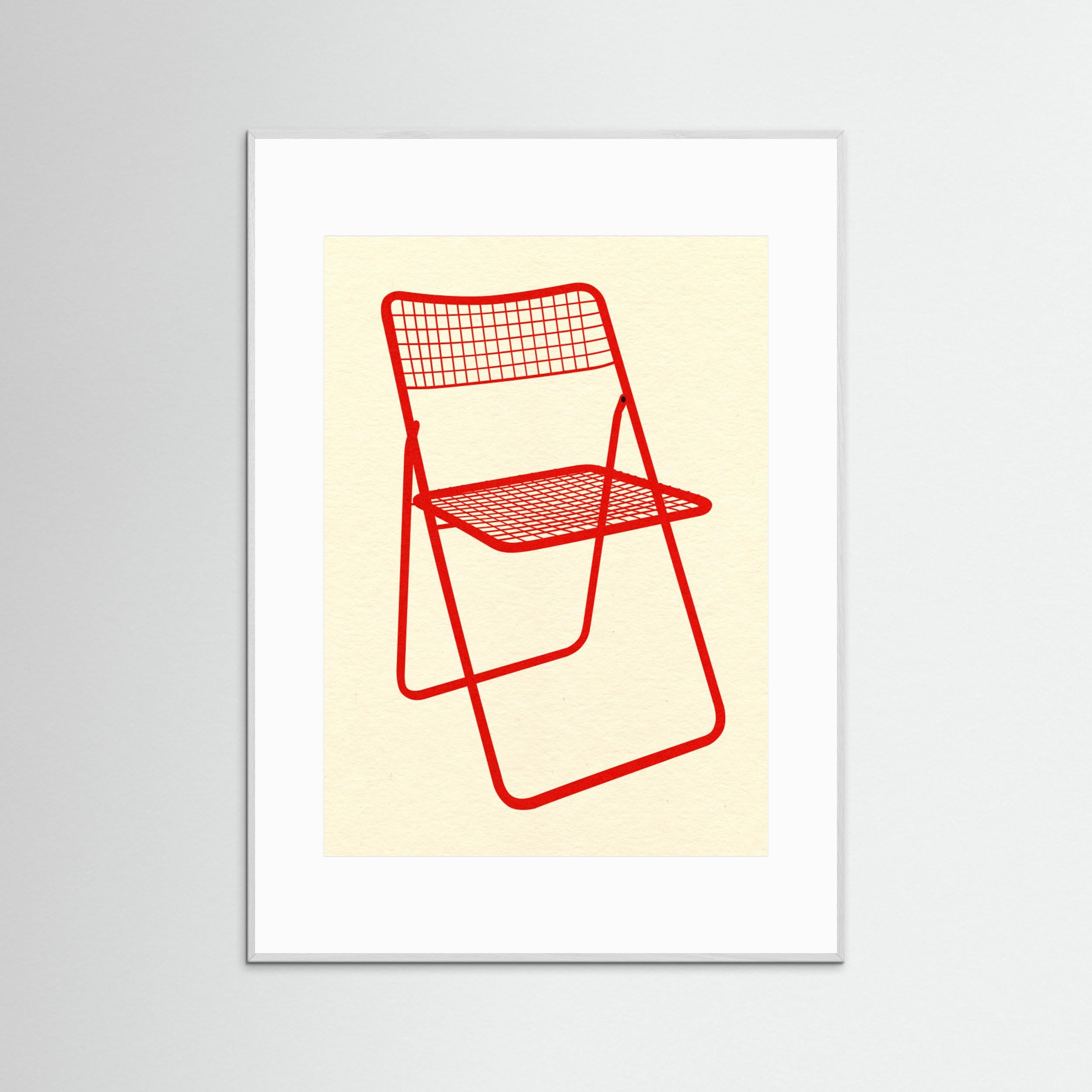 Ted Net Chair Red by Rosi Feist