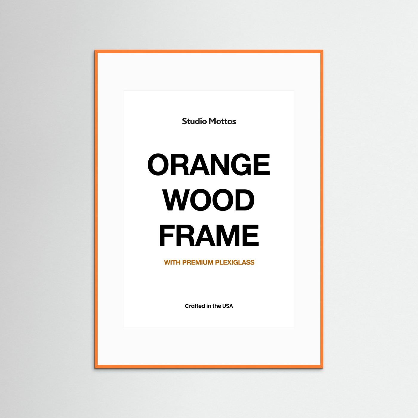 Orange Wood Frame