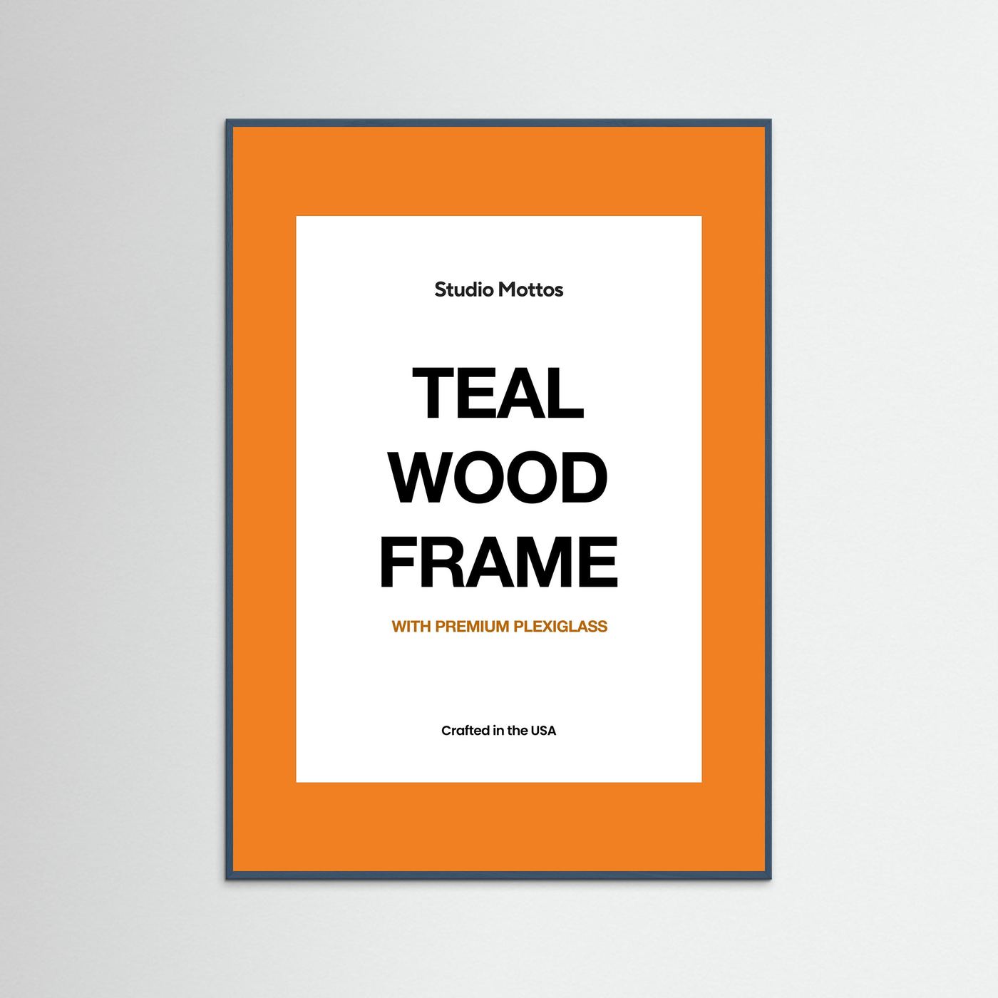 Teal Wood Frame