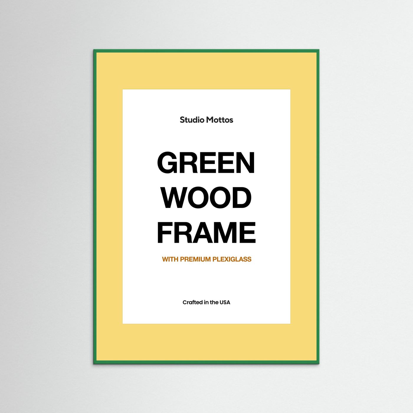 Green Wood Frame