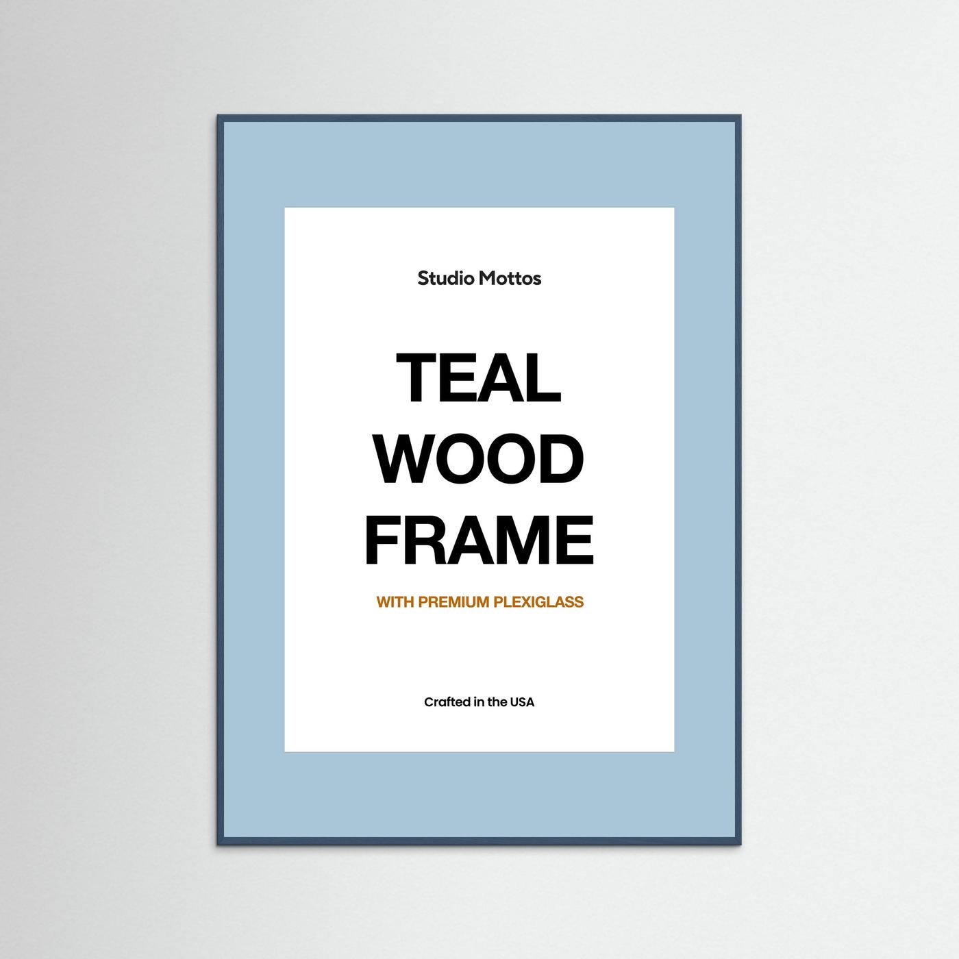 Teal Wood Frame