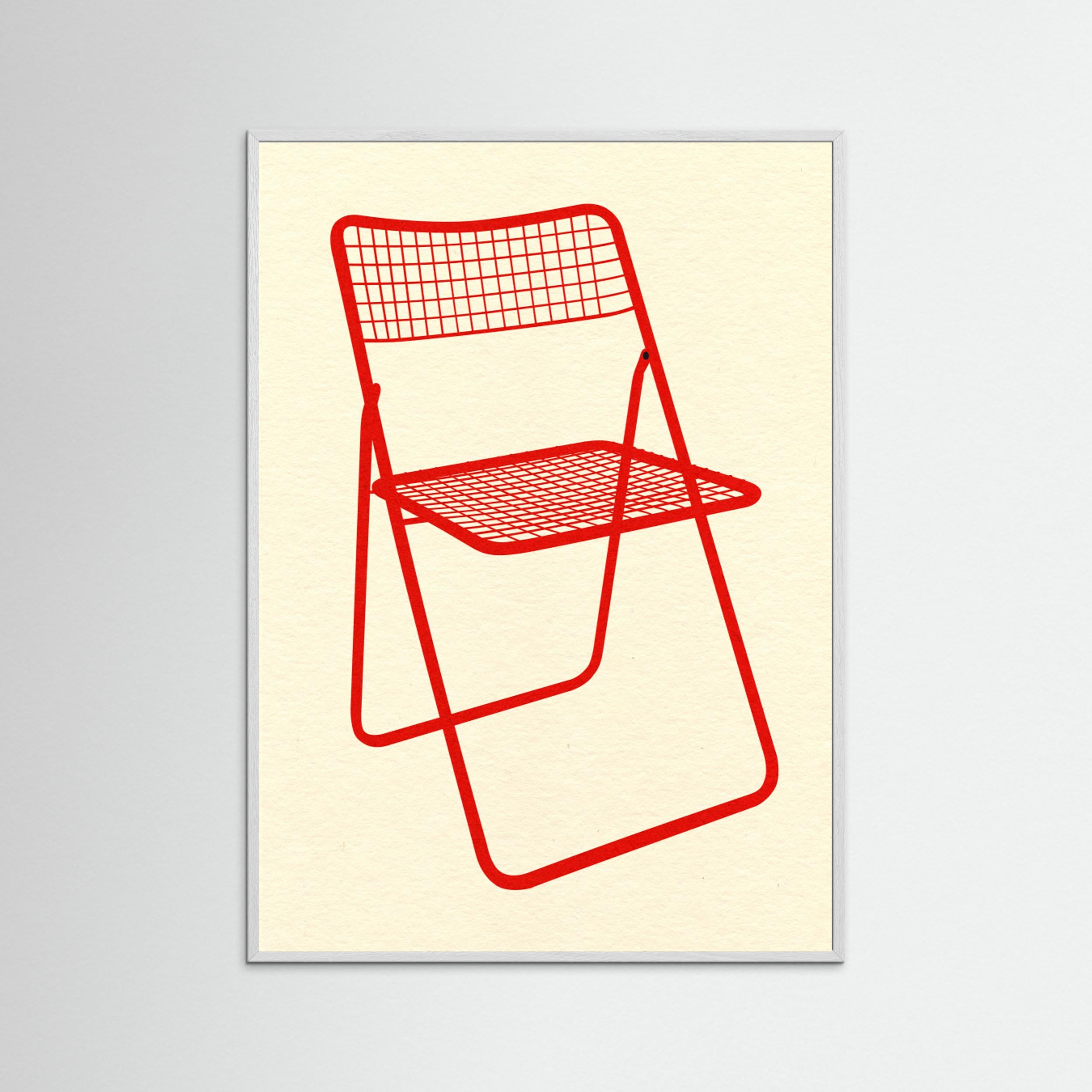 Ted Net Chair Red by Rosi Feist