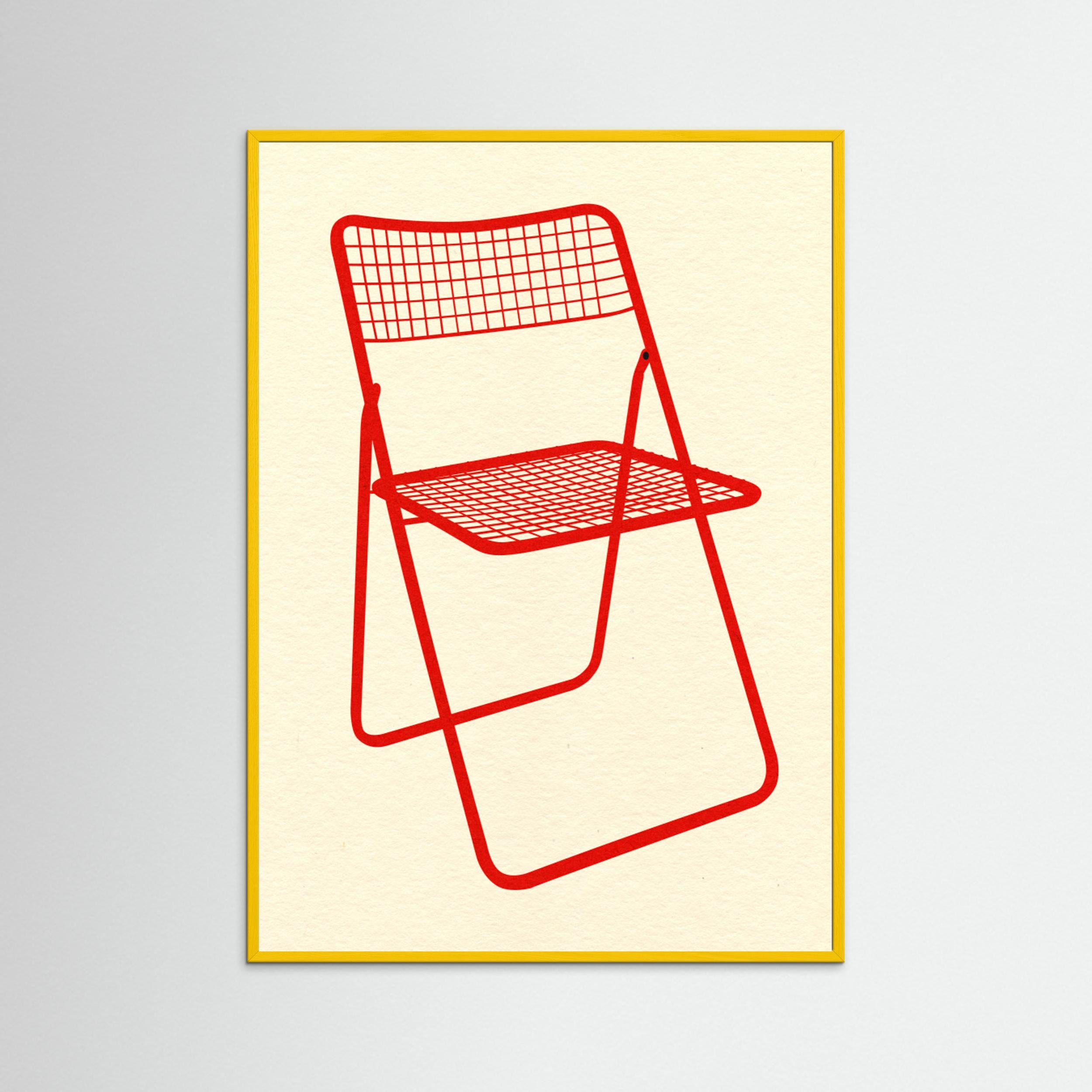 Ted Net Chair Red by Rosi Feist