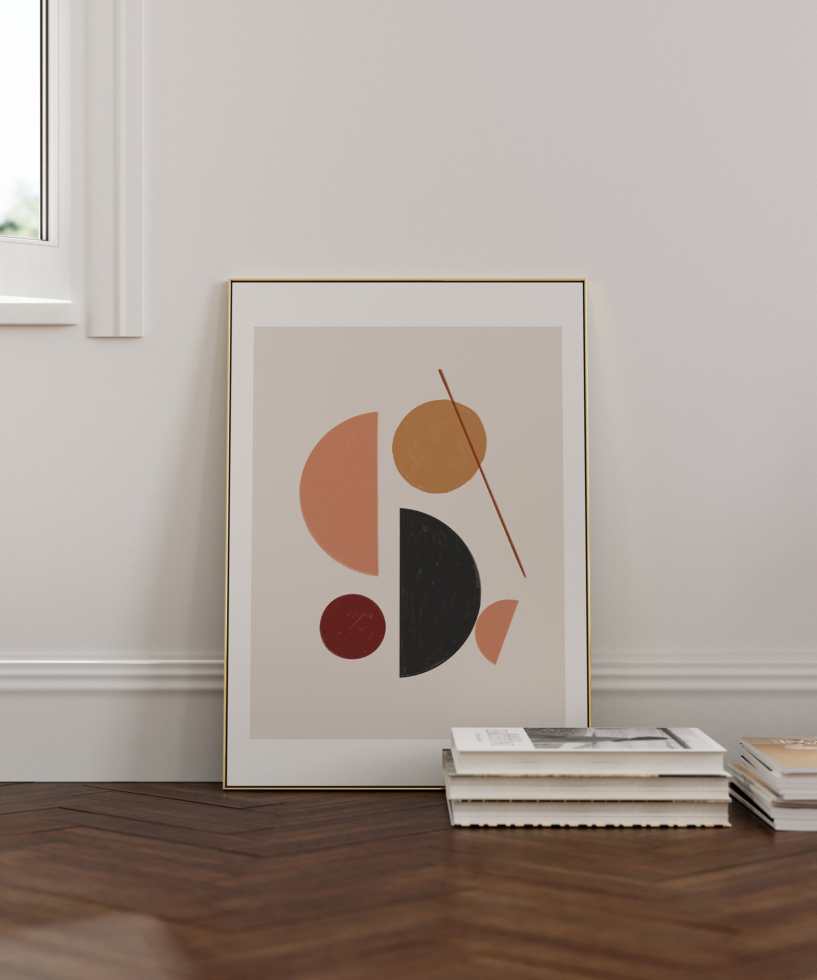 Abstract 'Mystic Muse' bohemian-inspired art, modern wall art for a unique aesthetic.