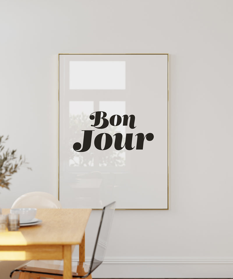 Bon Jour French Sign