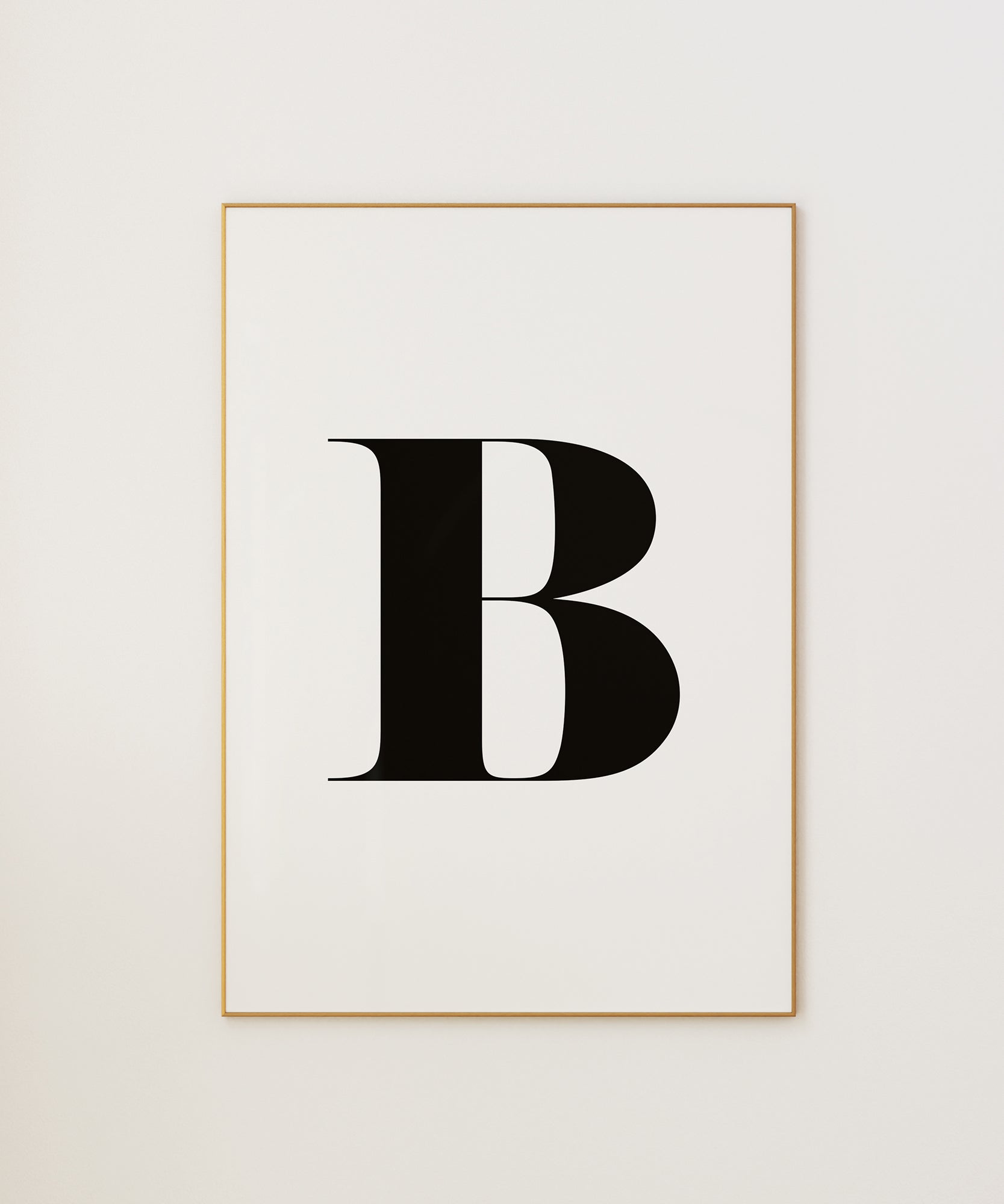B LETTER B&W
