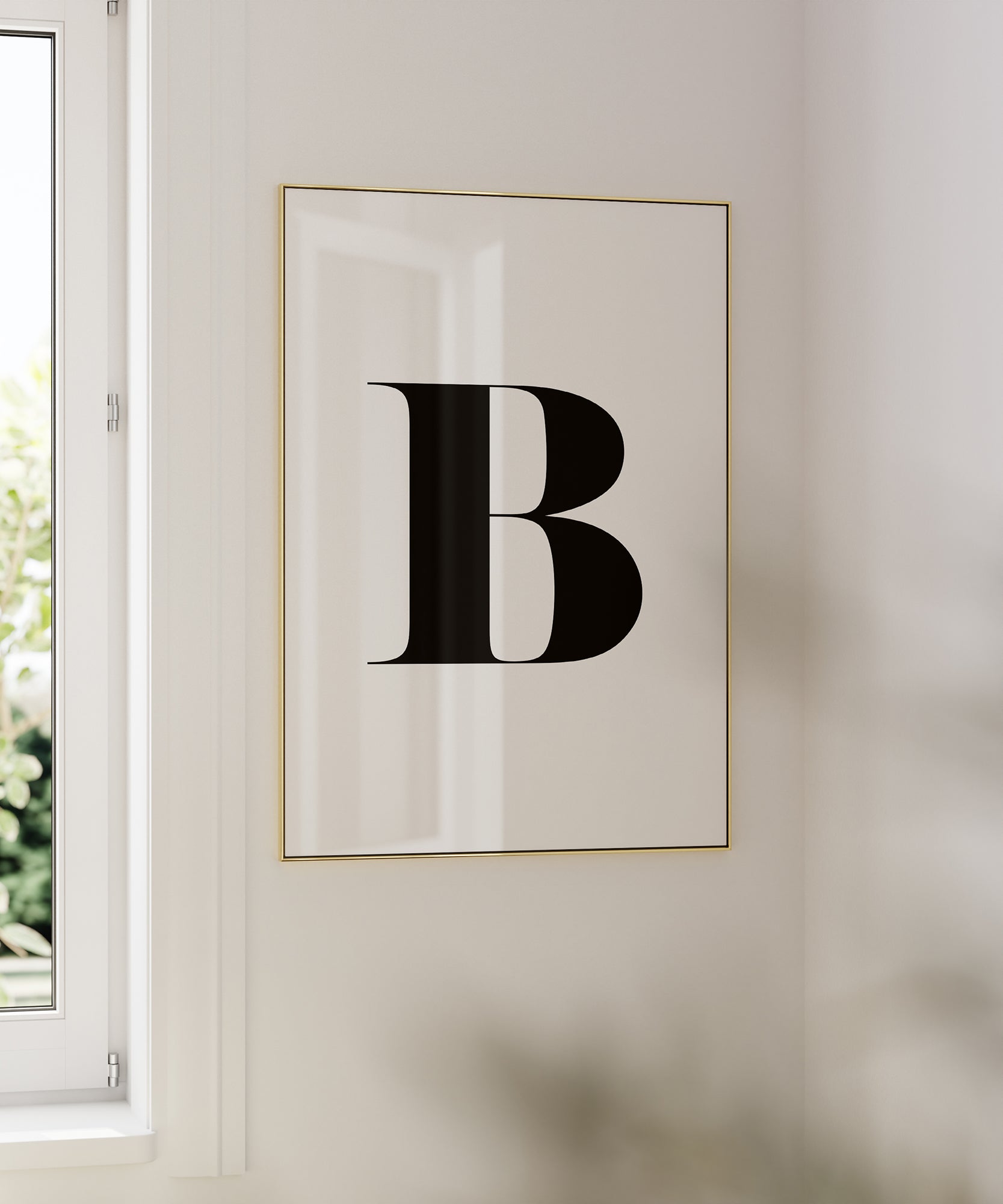B LETTER B&W