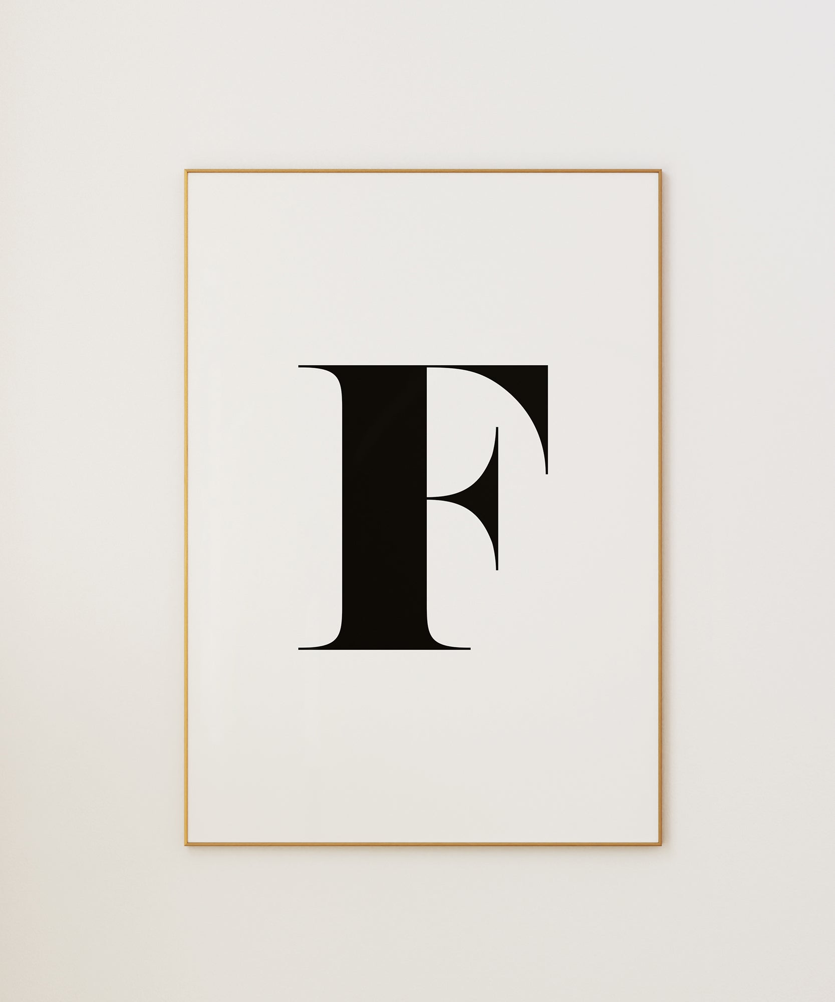 F LETTER B&W
