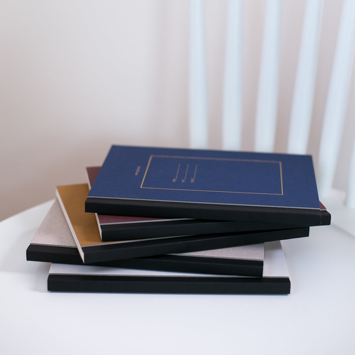 RULED HARDCOVER NOTEBOOK / WHITE