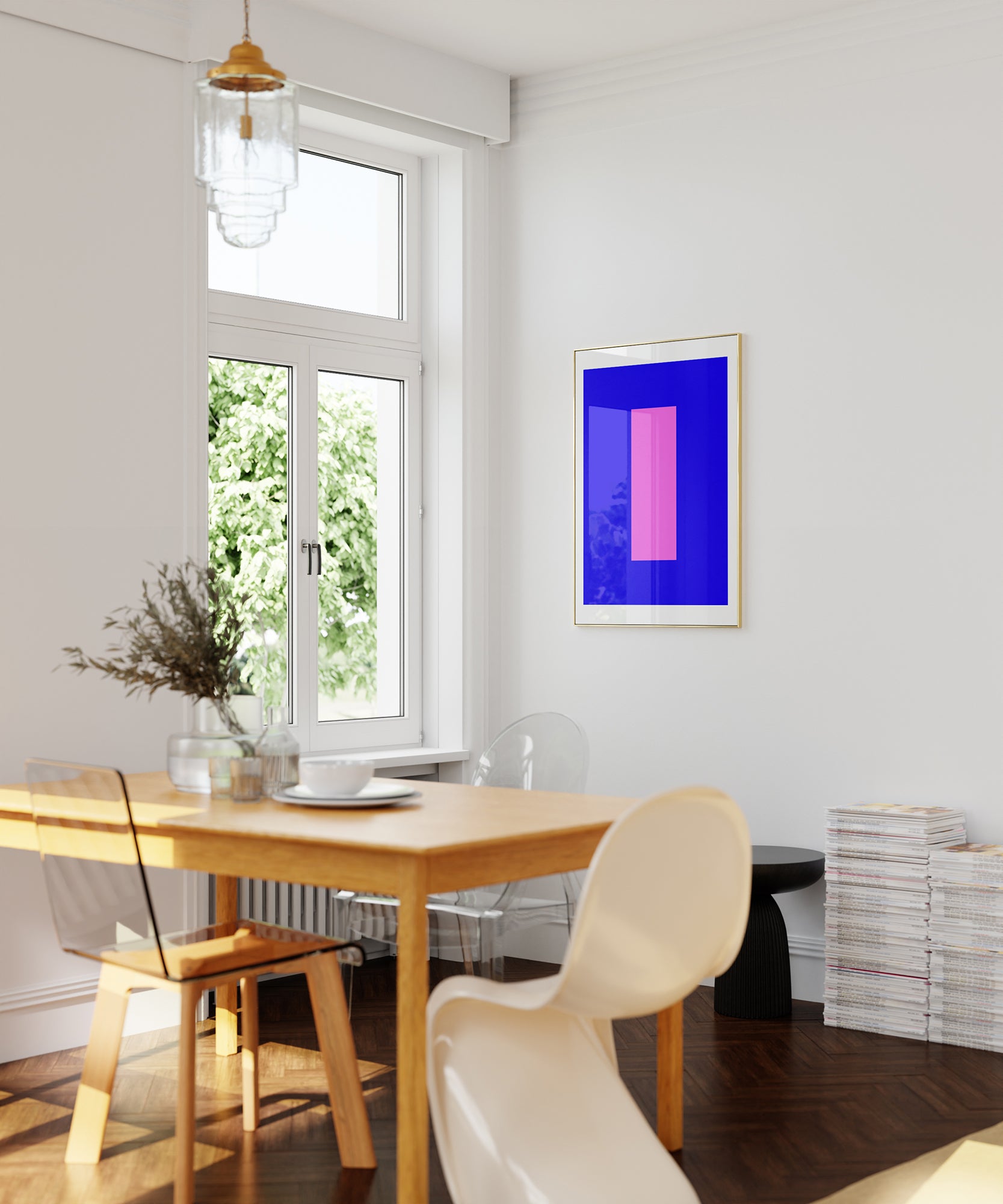 Stylish 'I LETTER' initial print, modern wall decor for a personalized minimalist aesthetic.