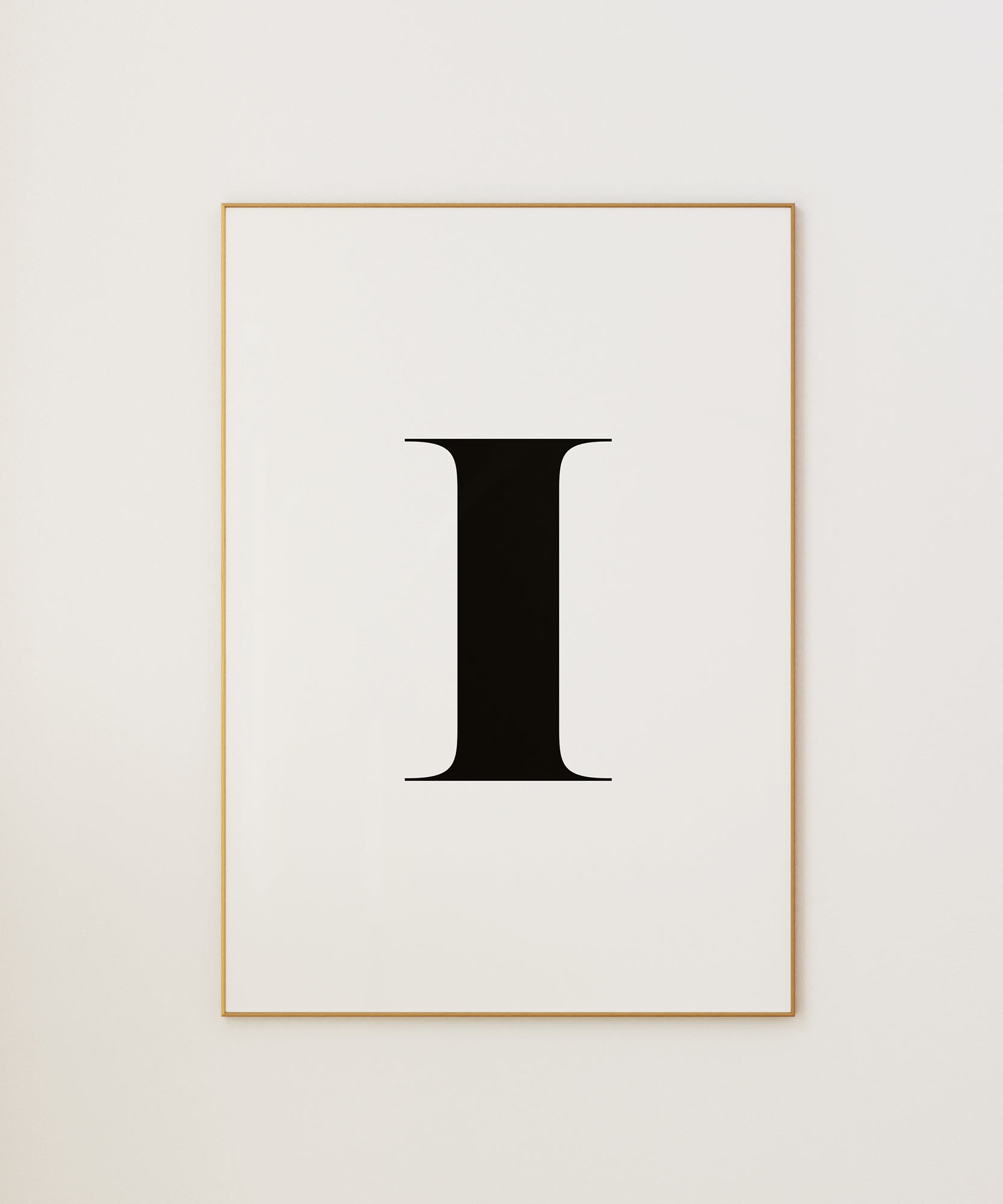 I LETTER B&W