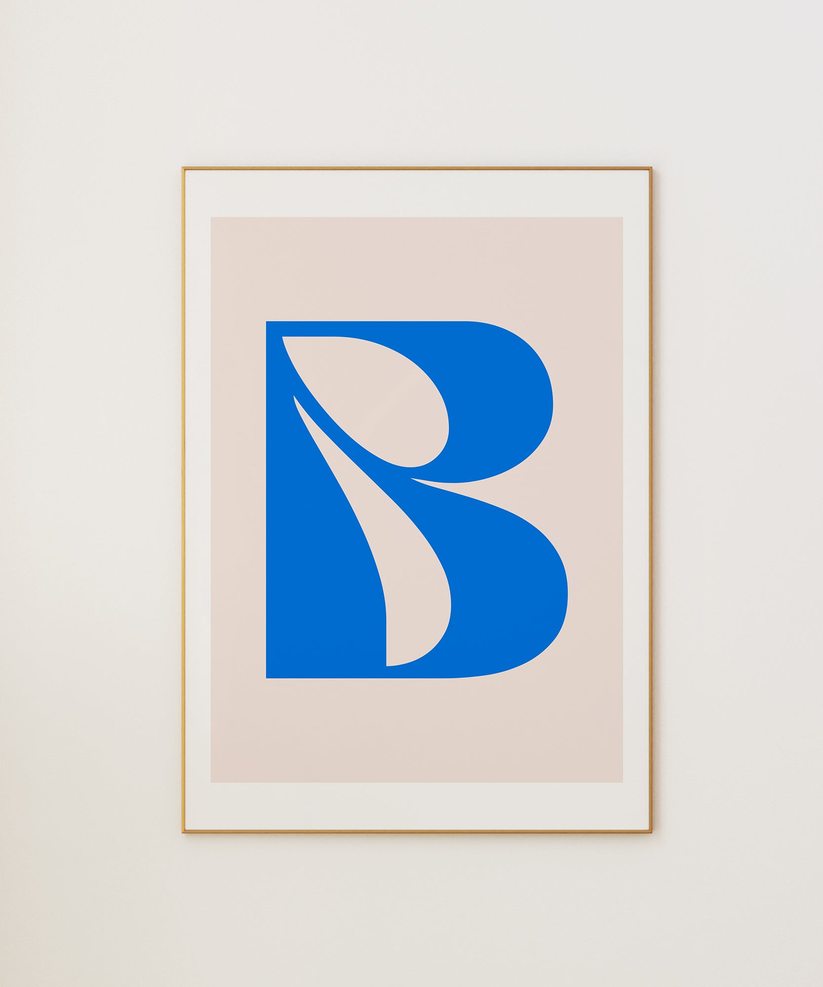 B LETTER PASTEL