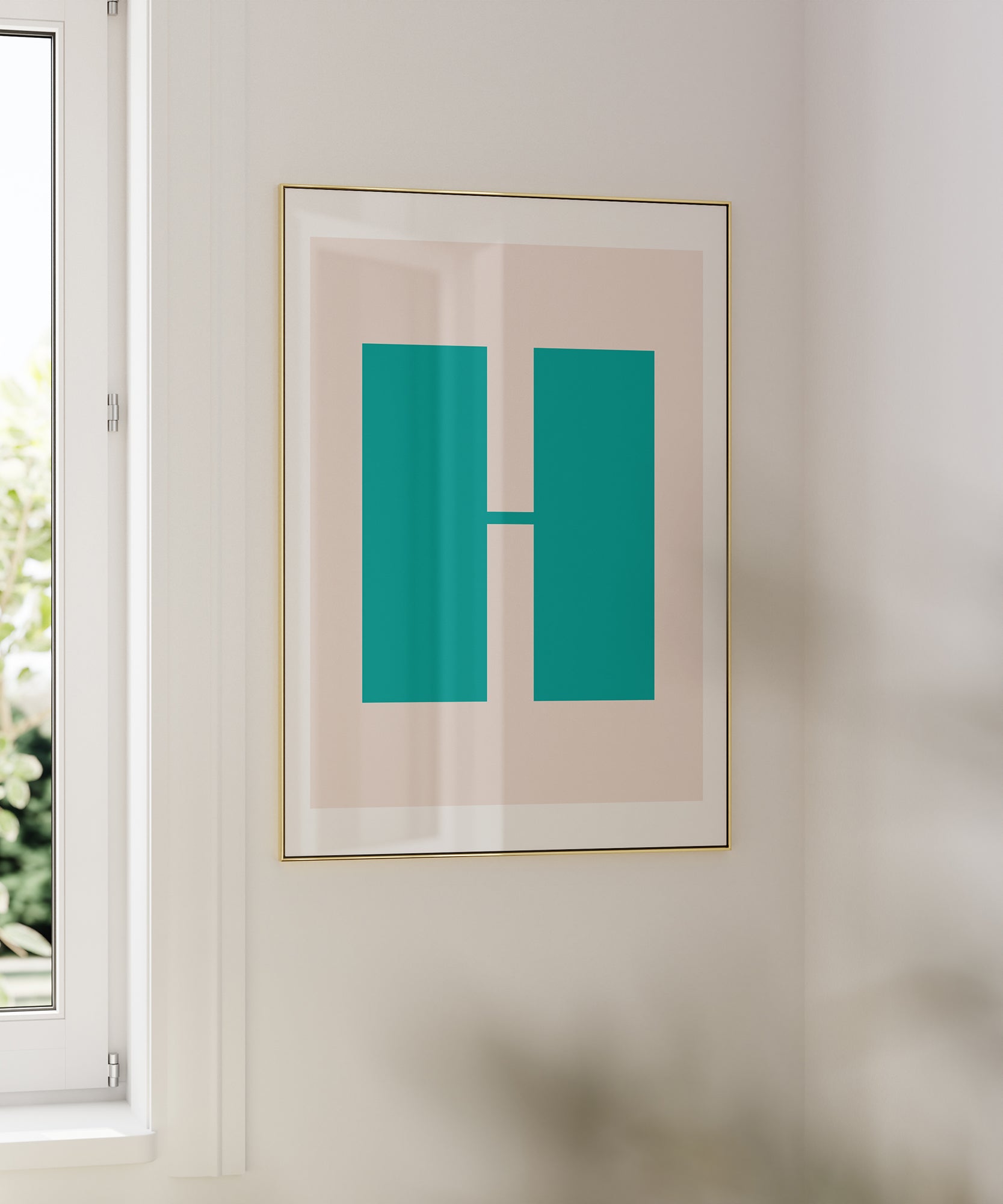 Charming pastel 'H LETTER PASTEL' initial, aesthetic wall art for modern nursery or living room.