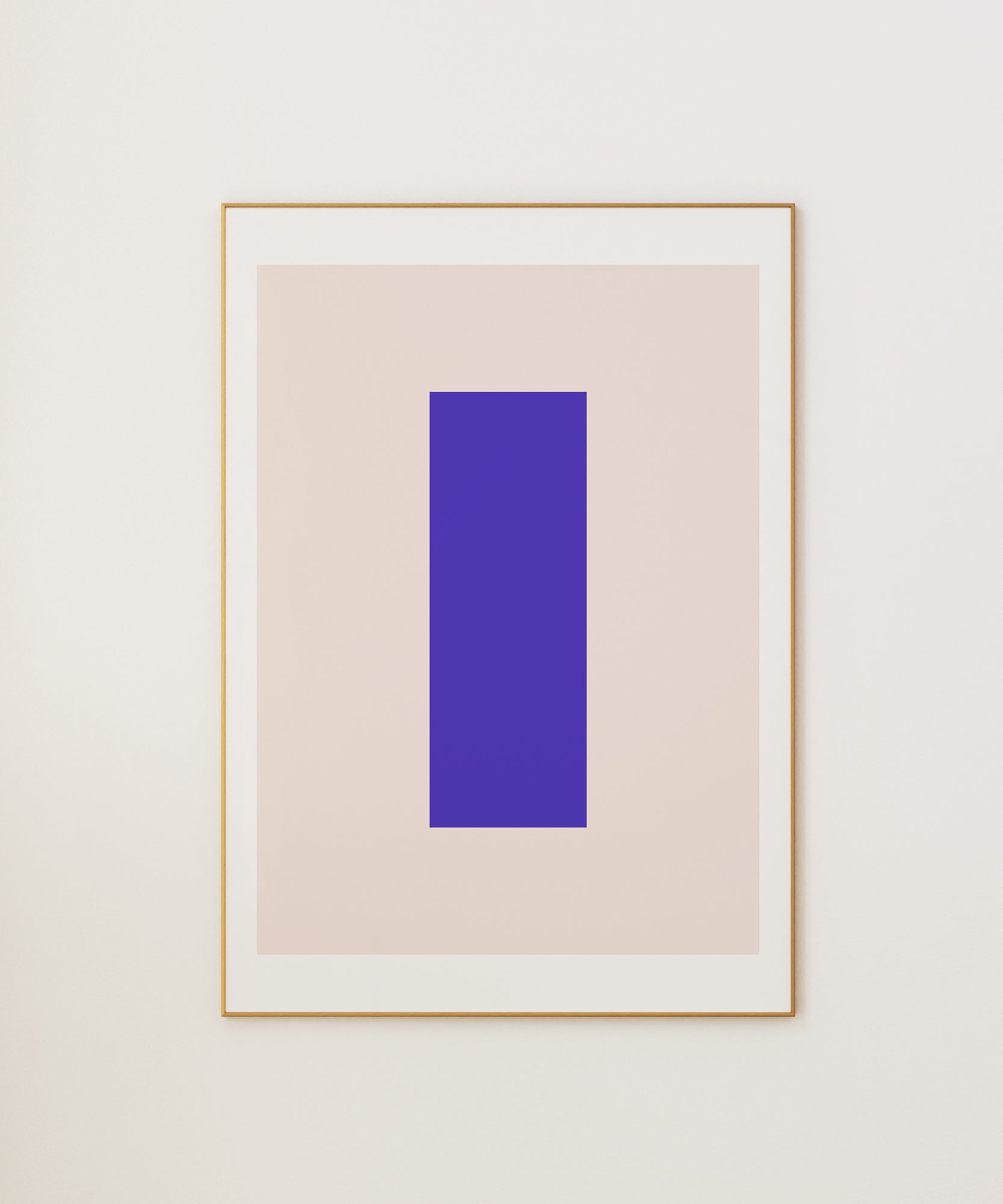 Soft pastel 'I LETTER PASTEL' initial, framed abstract prints for gentle aesthetic elegance.