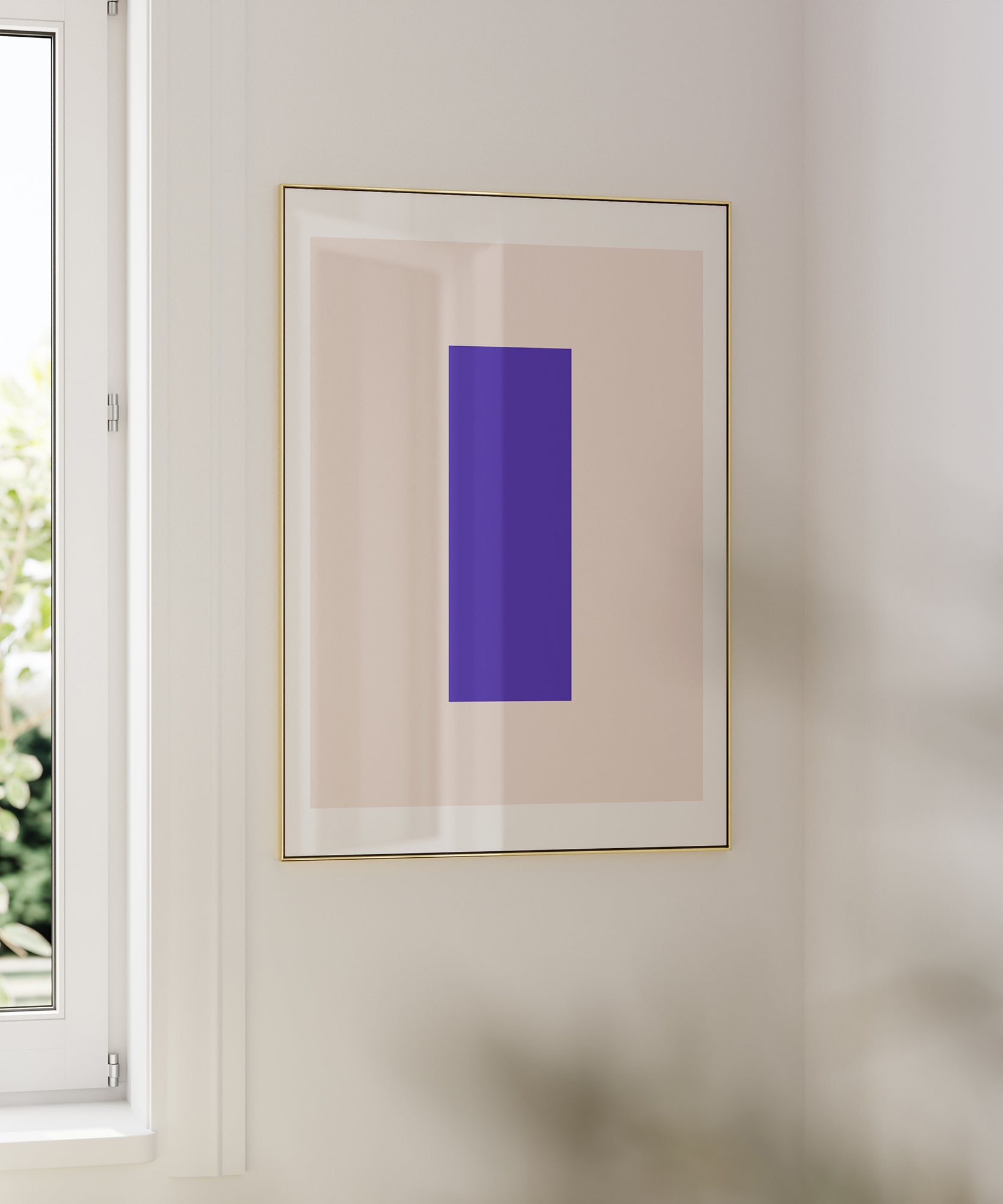Soft pastel 'I LETTER PASTEL' initial, framed abstract prints for gentle aesthetic elegance.
