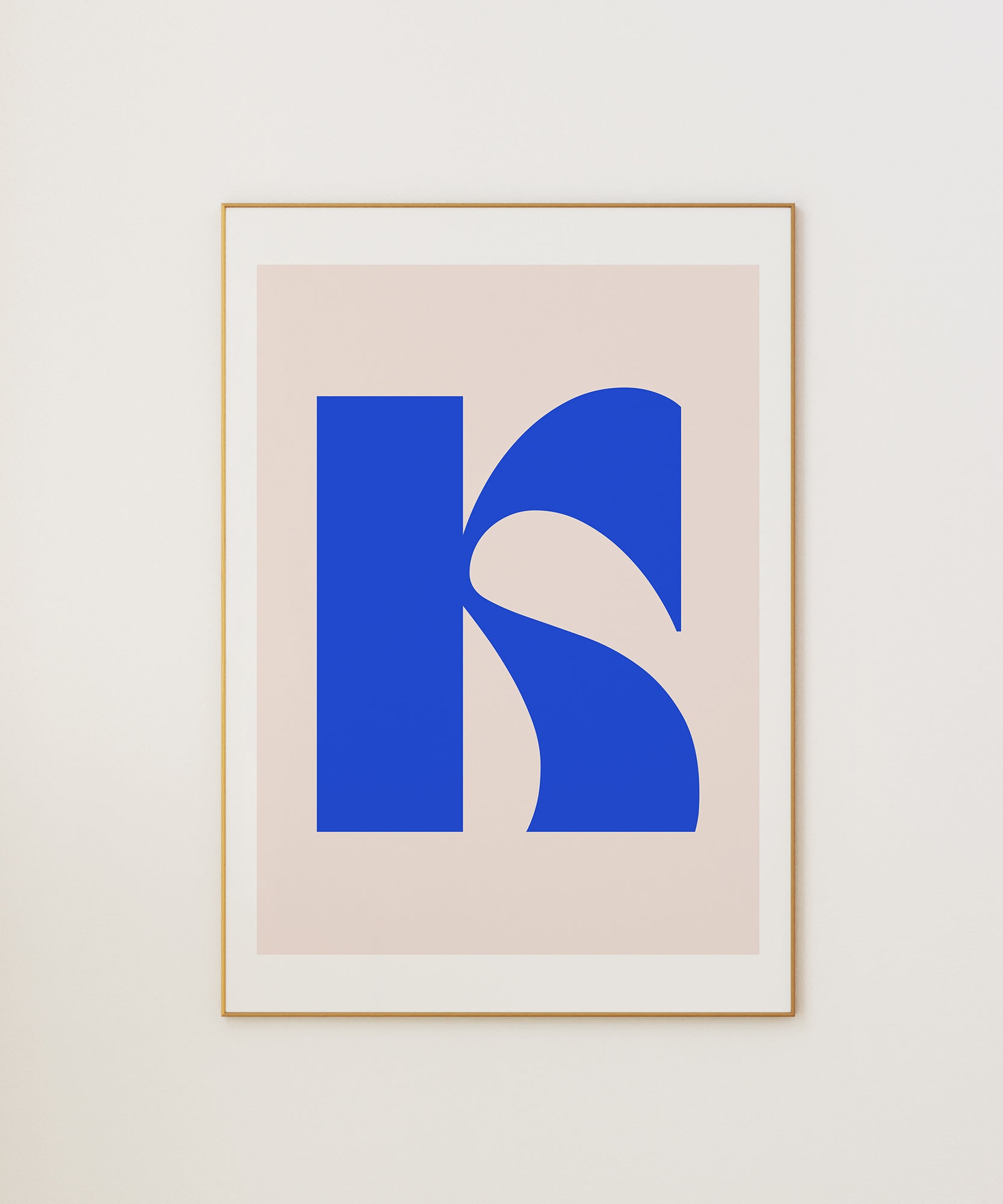 Soft pastel 'K LETTER PASTEL' initial, aesthetic canvas-style print for gentle modern decor (Duplicate).