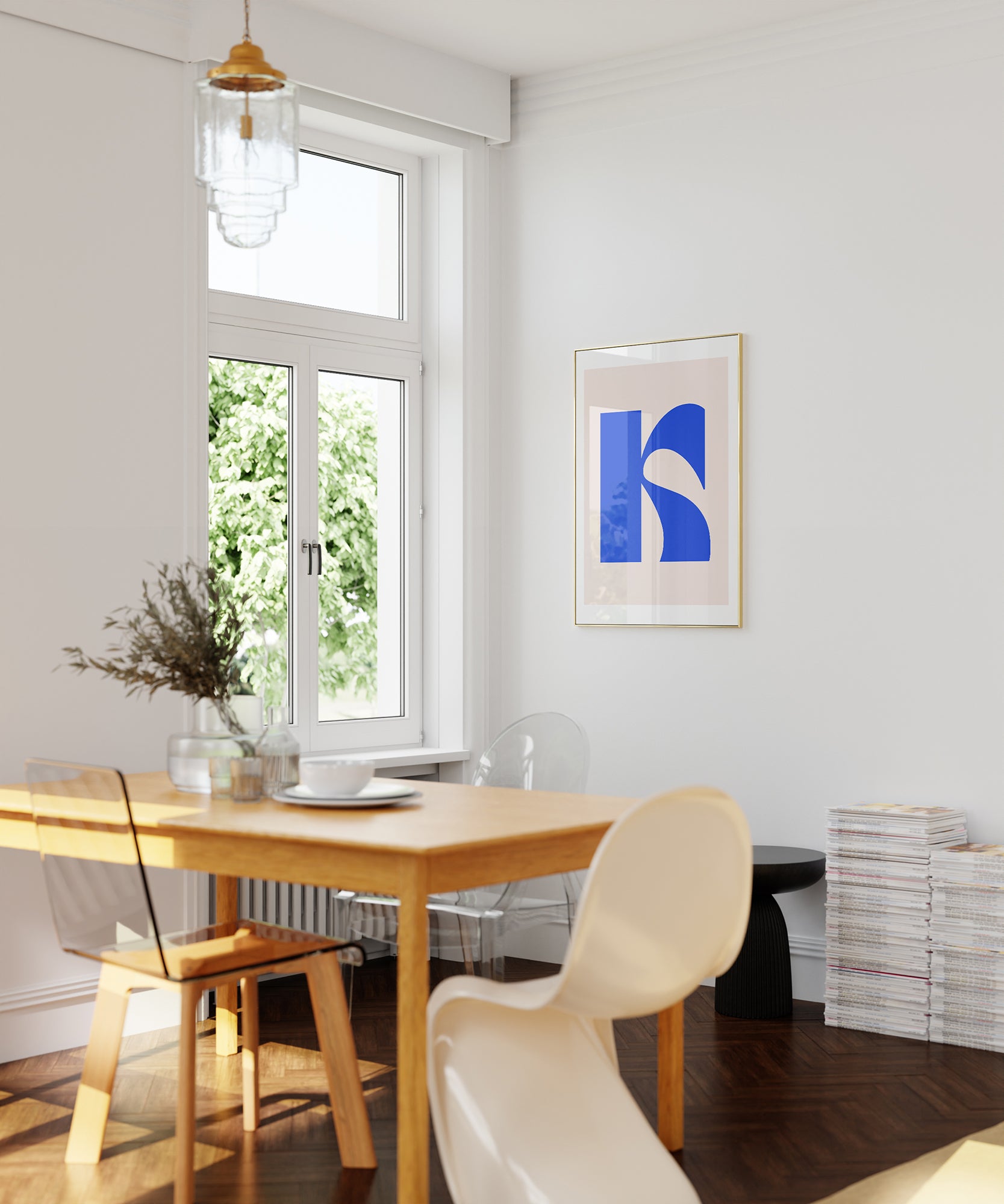 Soft pastel 'K LETTER PASTEL' initial, aesthetic canvas-style print for gentle modern decor (Duplicate).