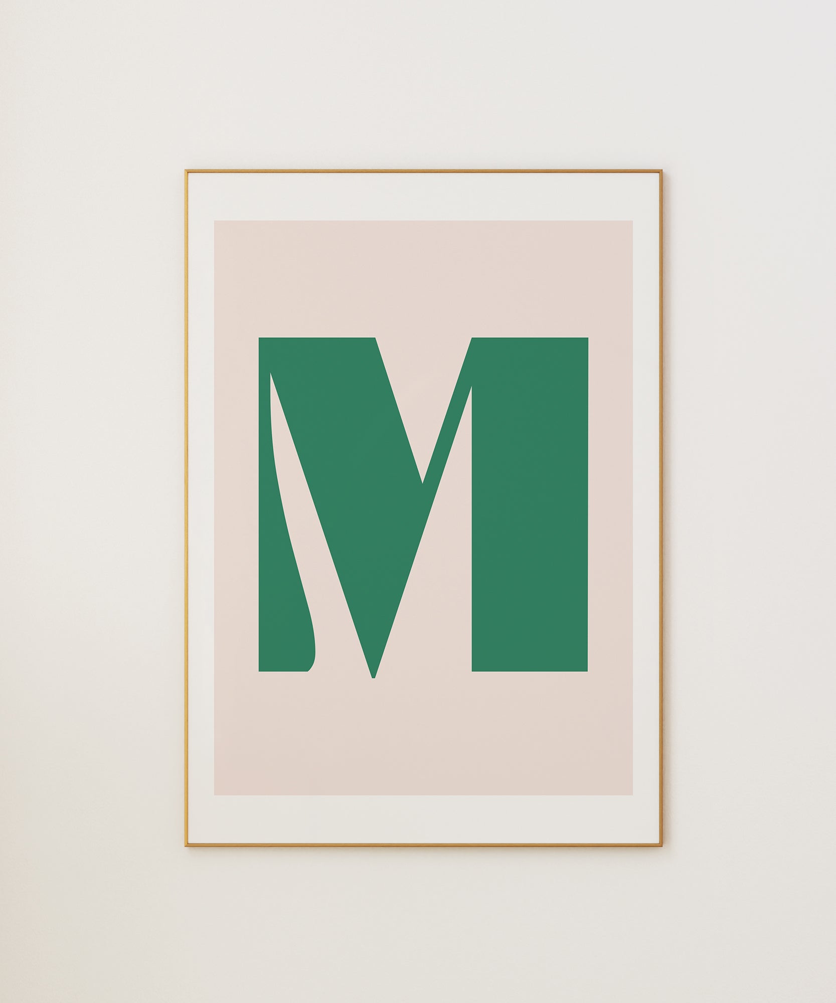 M LETTER PASTEL