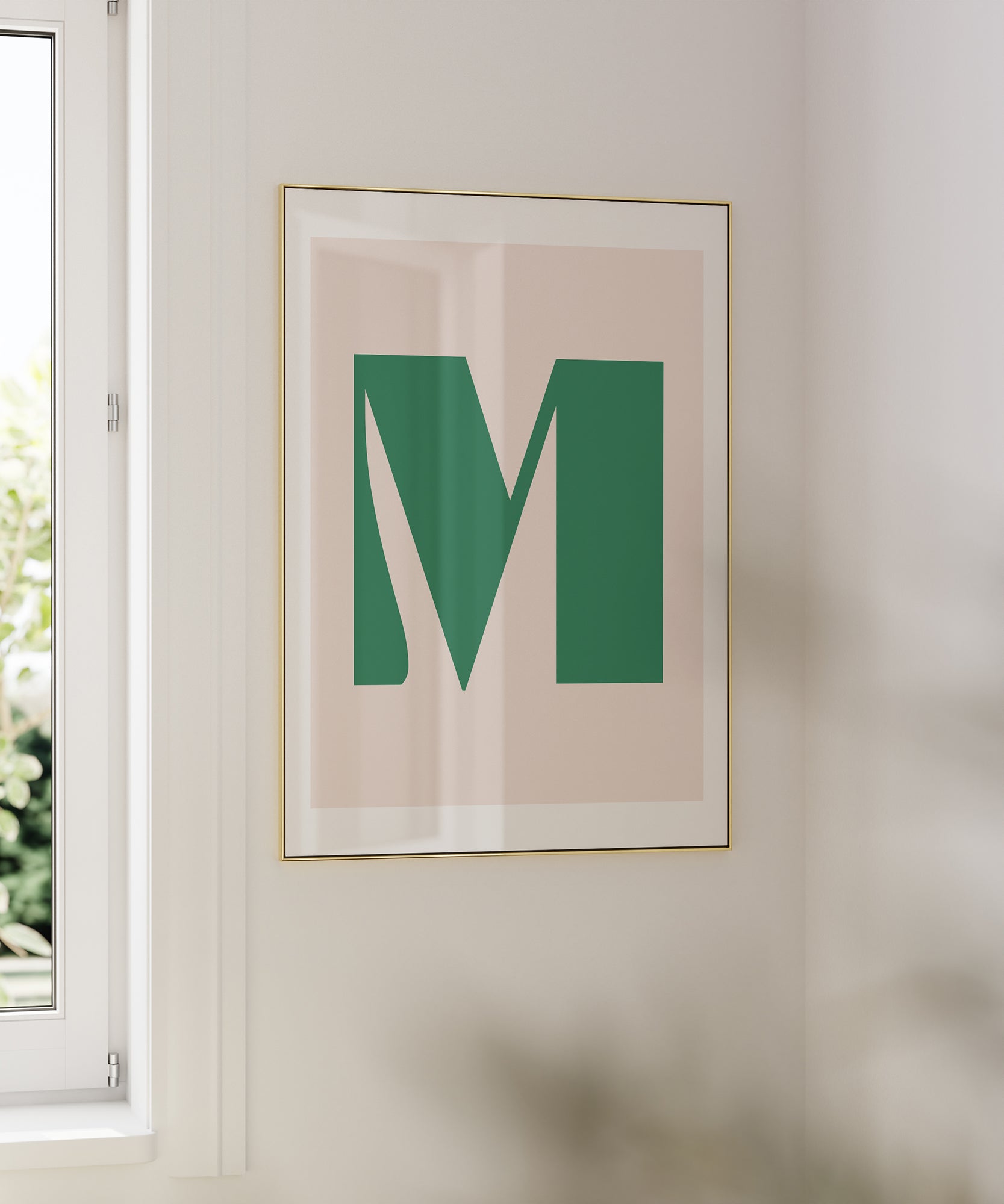 M LETTER PASTEL