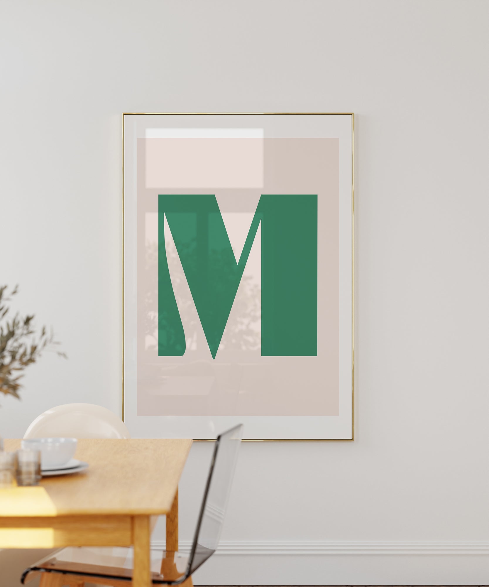 M LETTER PASTEL