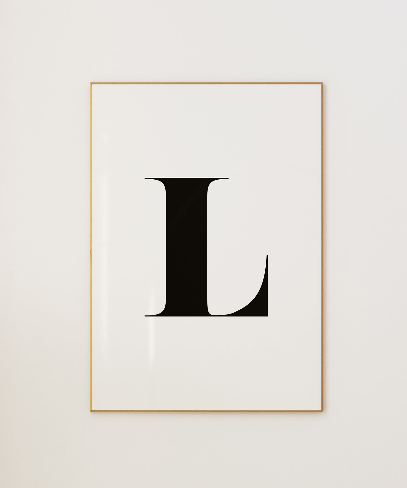 L LETTER B&W
