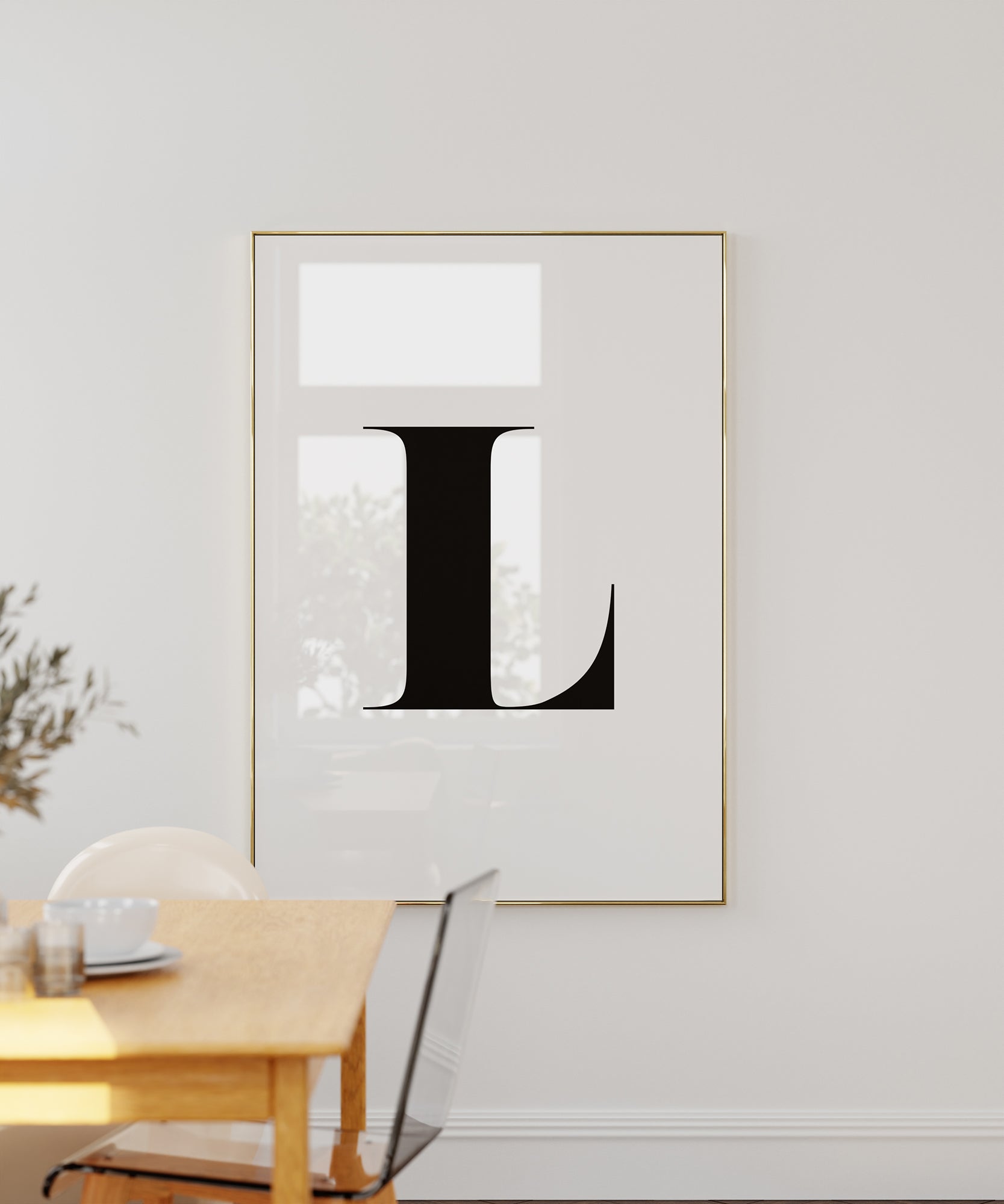 L LETTER B&W
