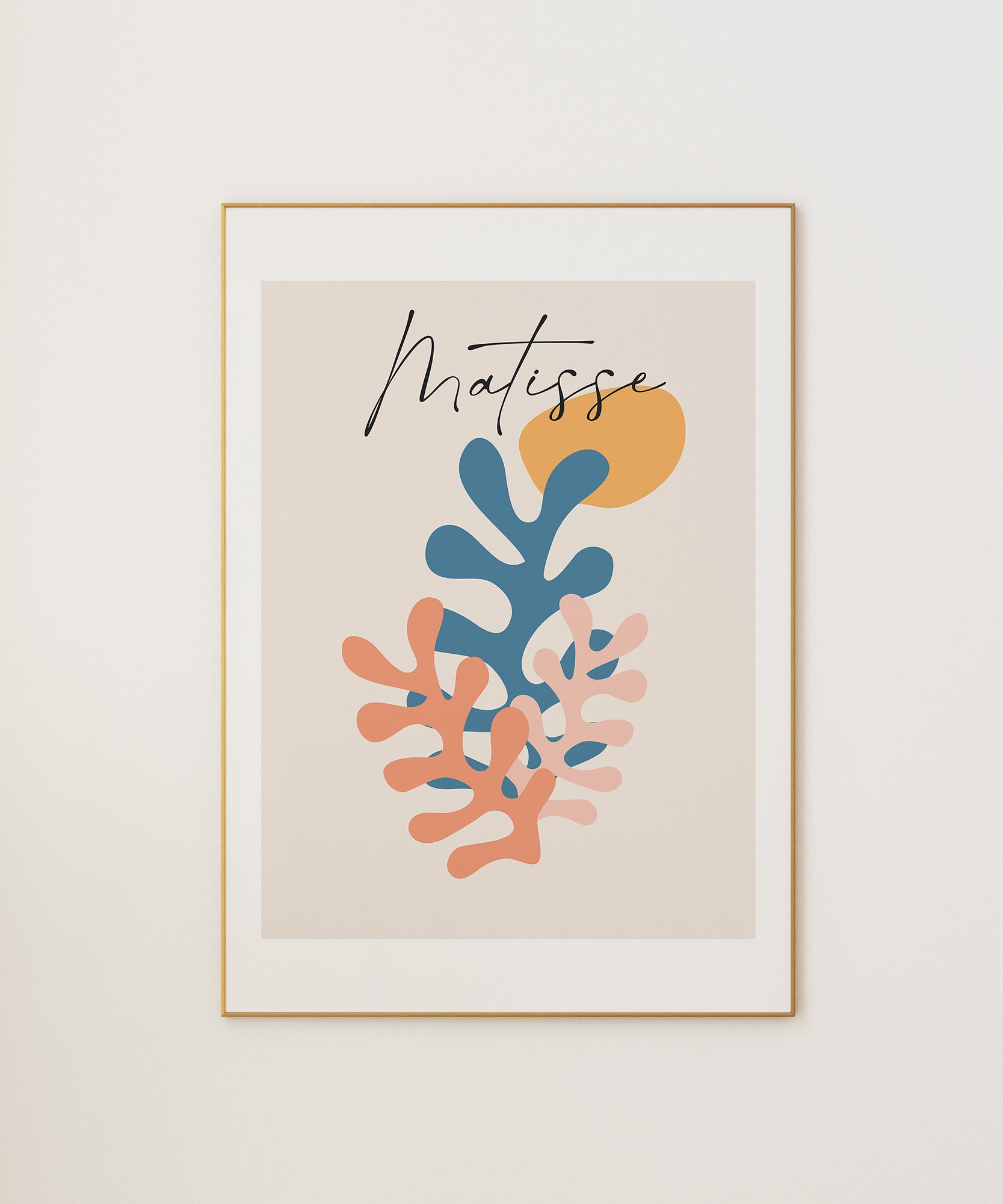 Matisse-inspired abstract cutout style 'MATISSE', modern wall decor with an artistic aesthetic.