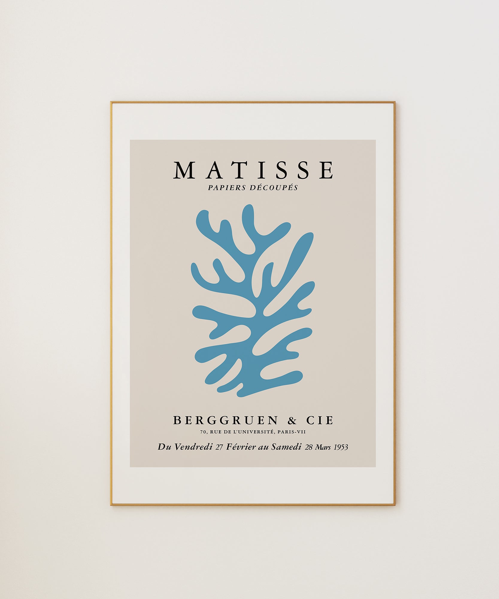 MATISSE EXHIBITION v4' artistic abstract design, modern wall decor for a contemporary aesthetic.
