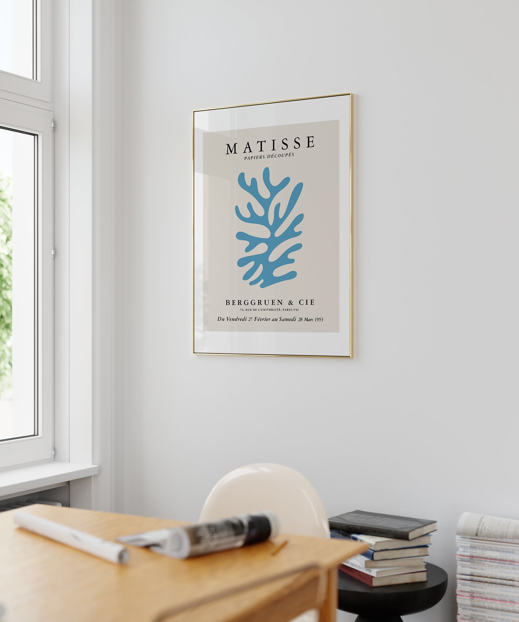 MATISSE EXHIBITION v4' artistic abstract design, modern wall decor for a contemporary aesthetic.