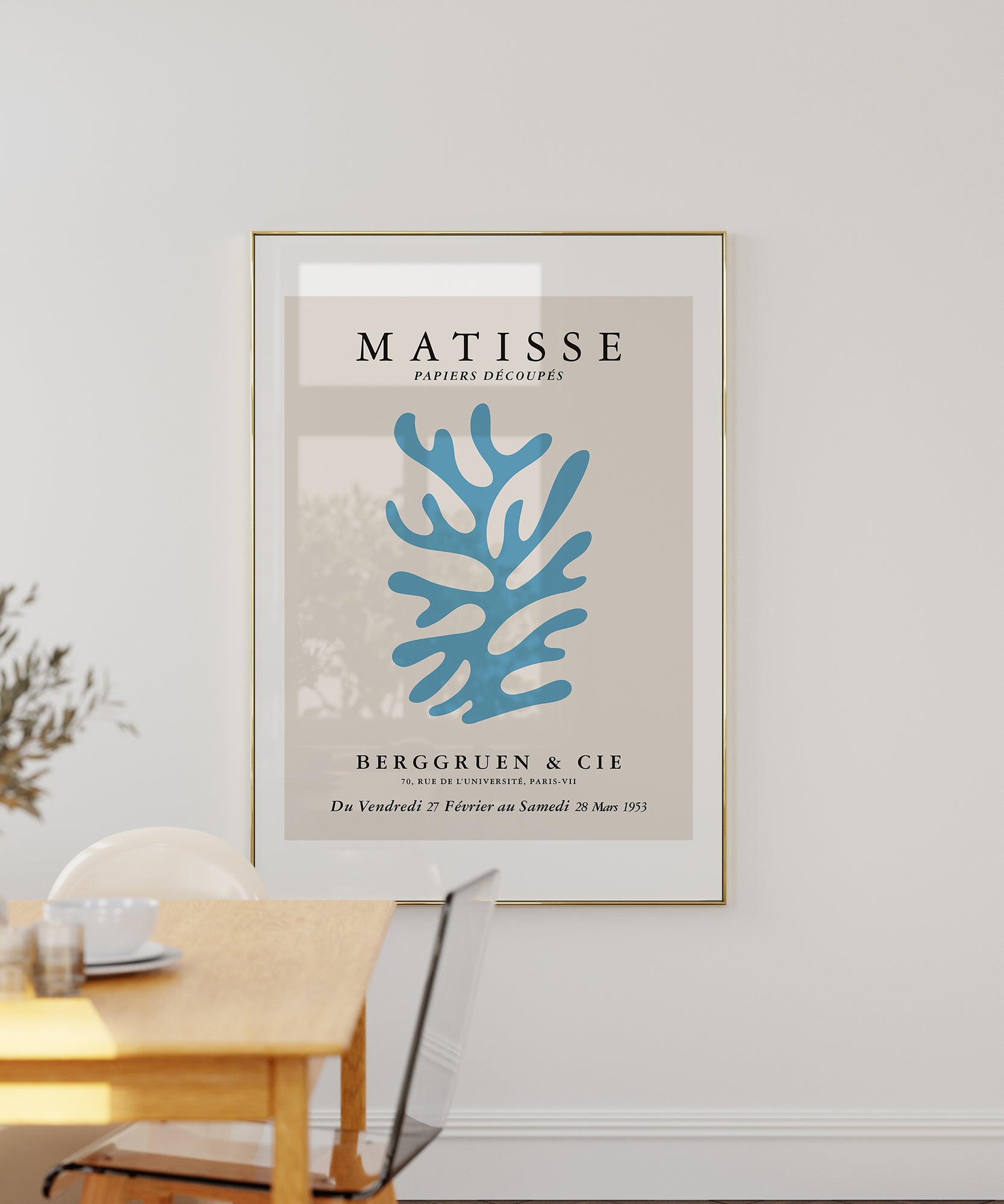 MATISSE EXHIBITION v4' artistic abstract design, modern wall decor for a contemporary aesthetic.