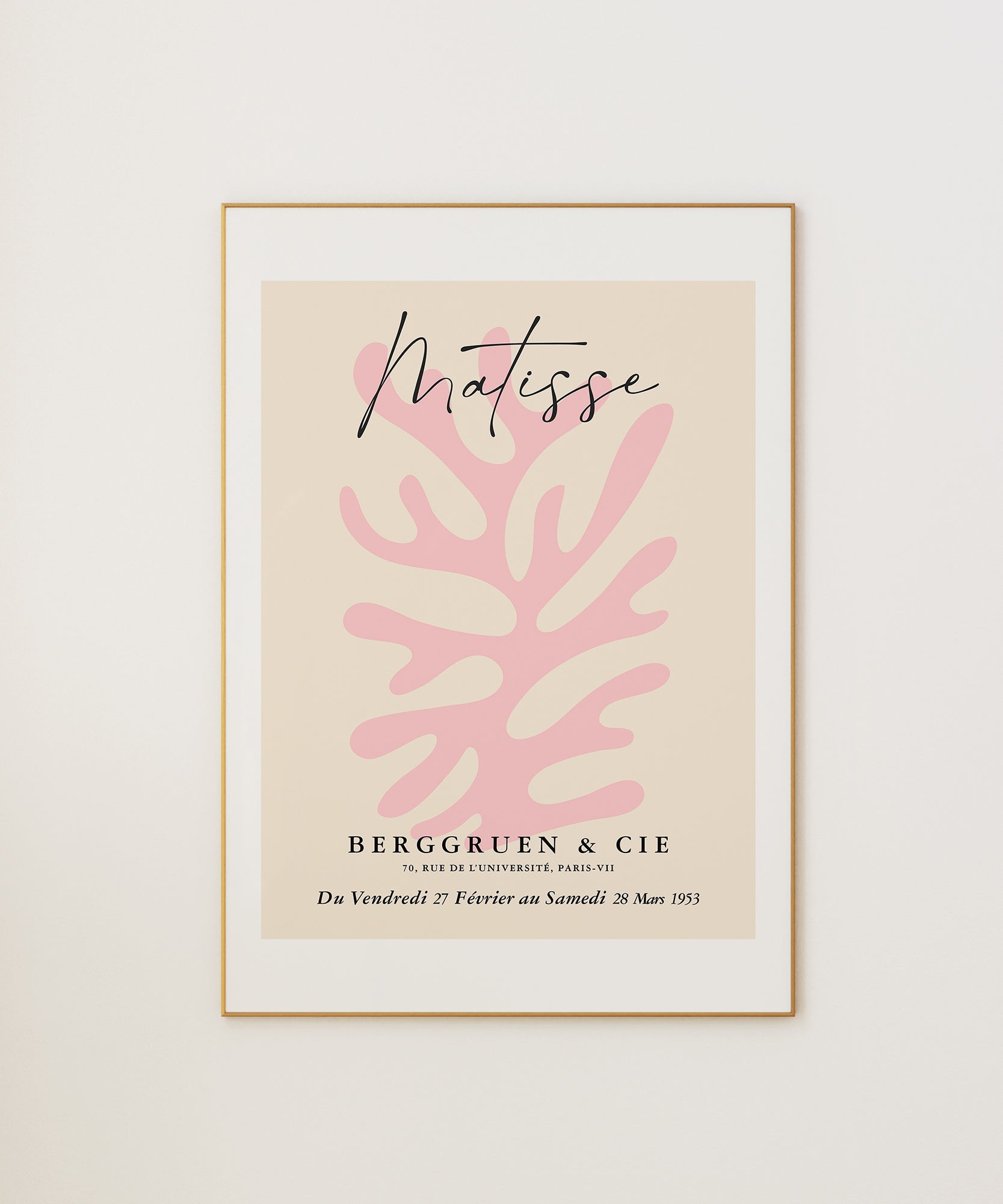 MATISSE EXHIBITION v1' abstract museum poster style, minimalist wall art for a sophisticated aesthetic.