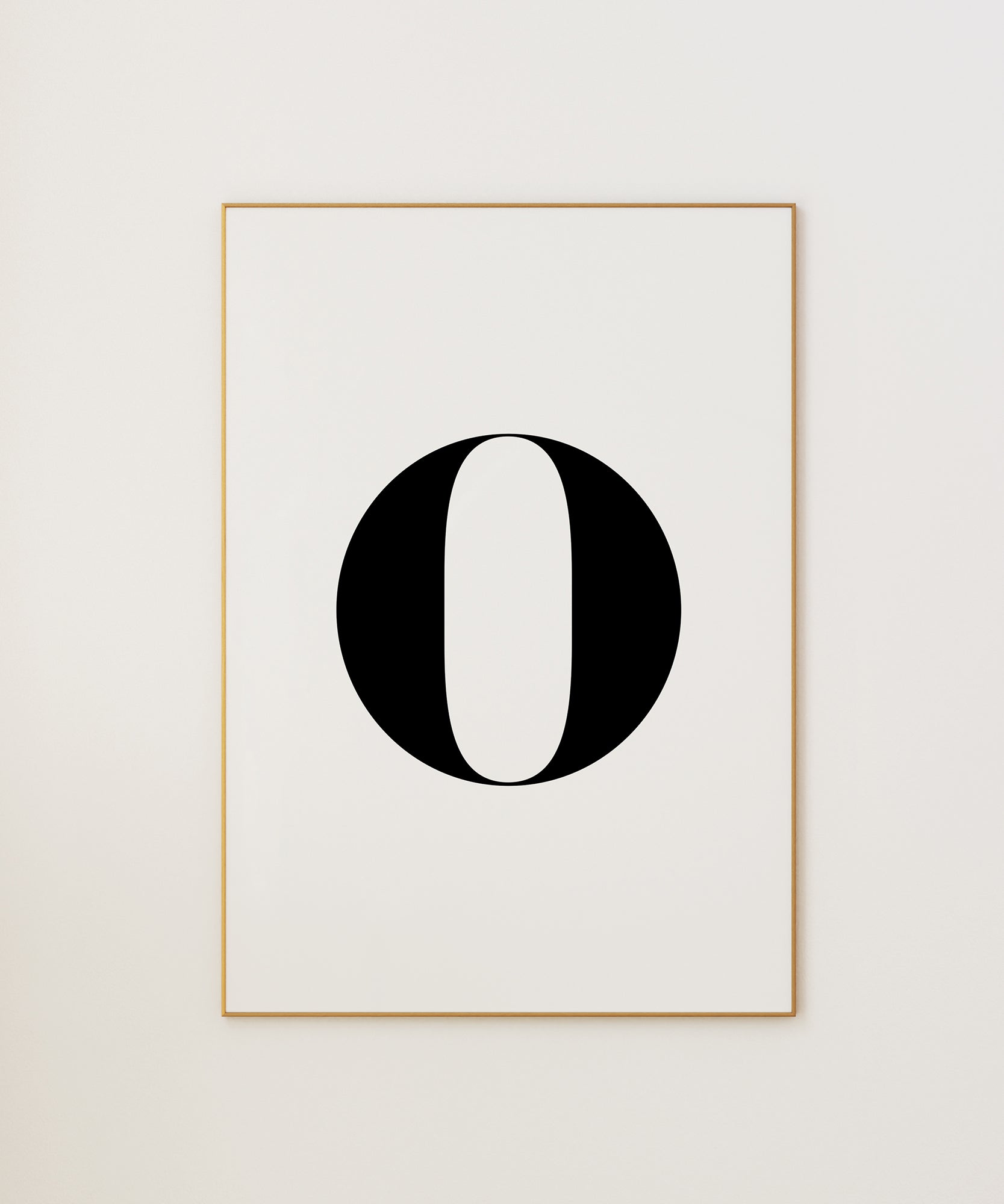 O LETTER B&W
