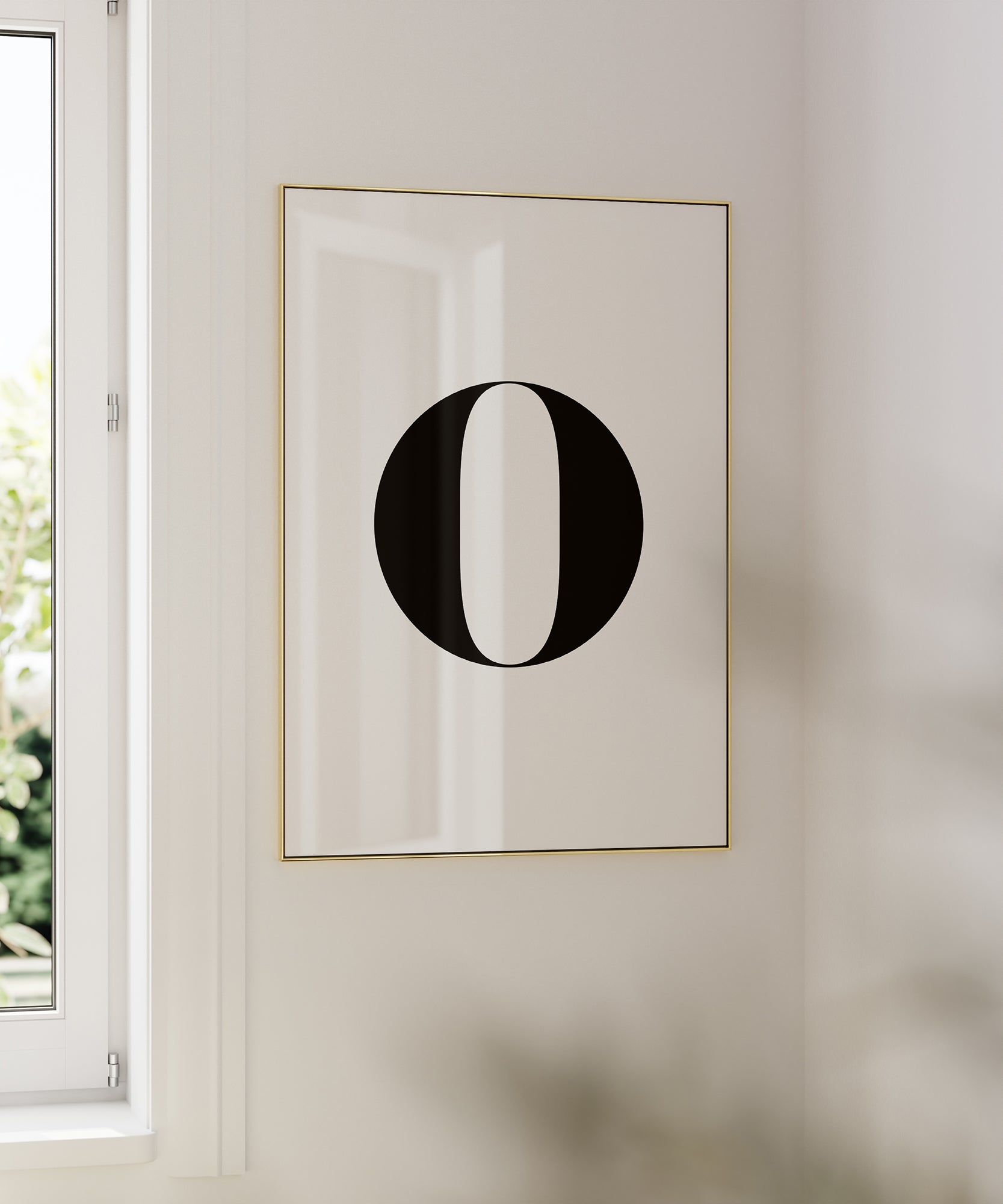 O LETTER B&W