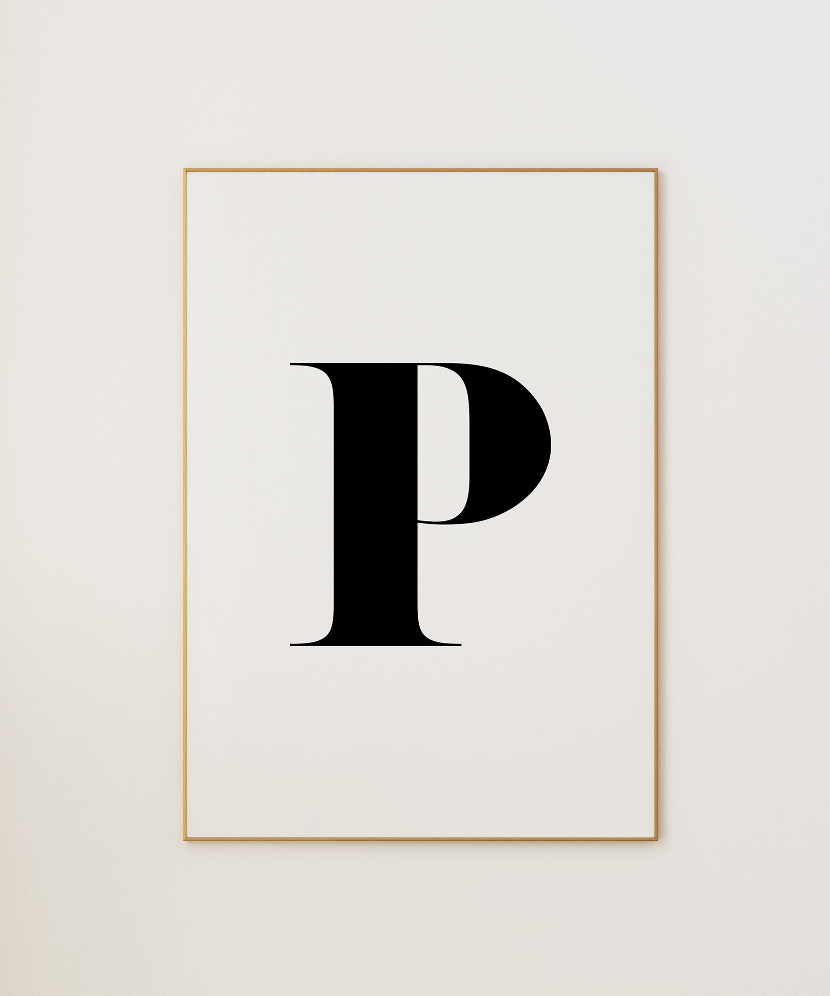 P LETTER B&W