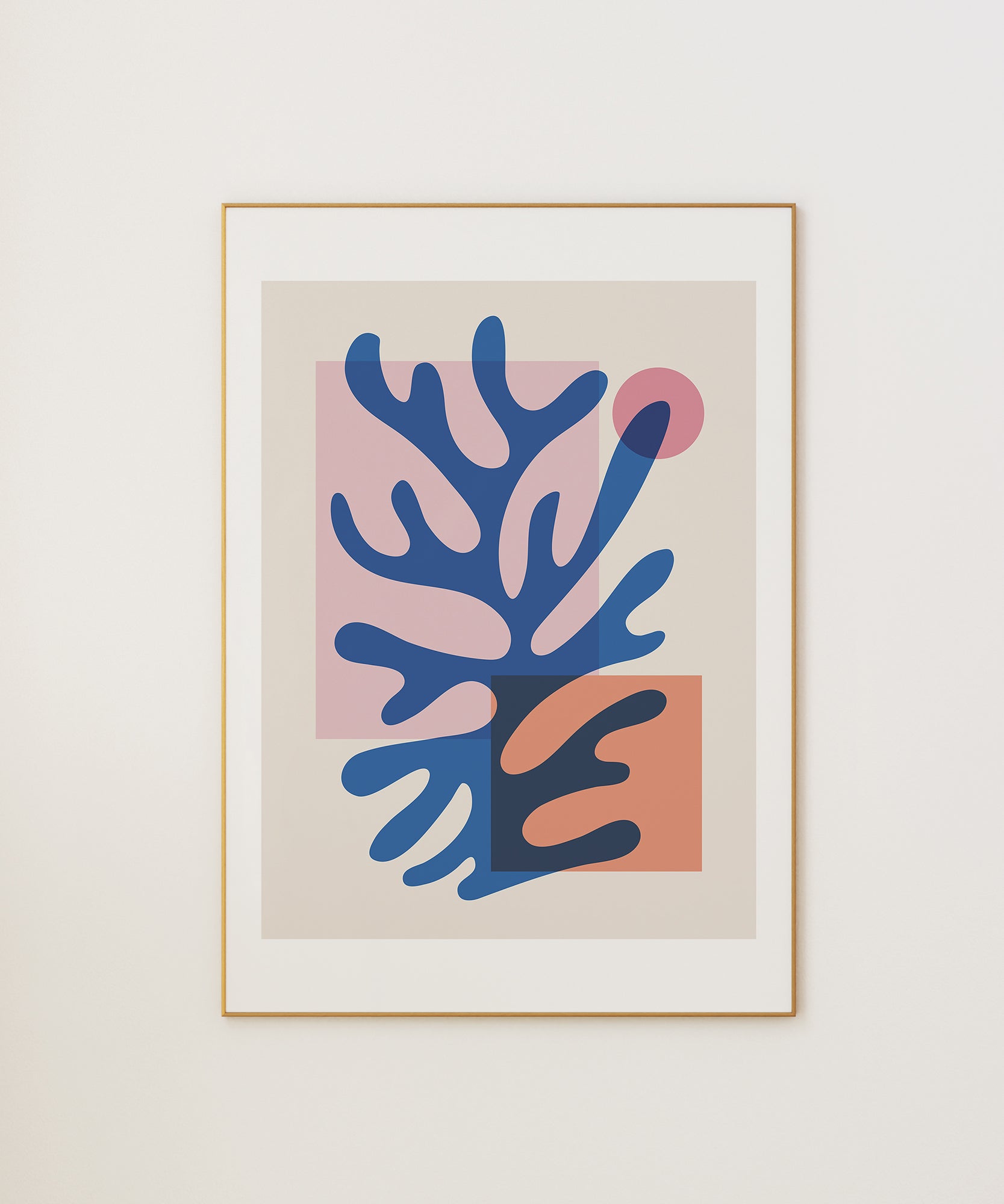 Matisse-inspired 'Henri' abstract cut-out style, modern minimalist wall art with artistic aesthetic.