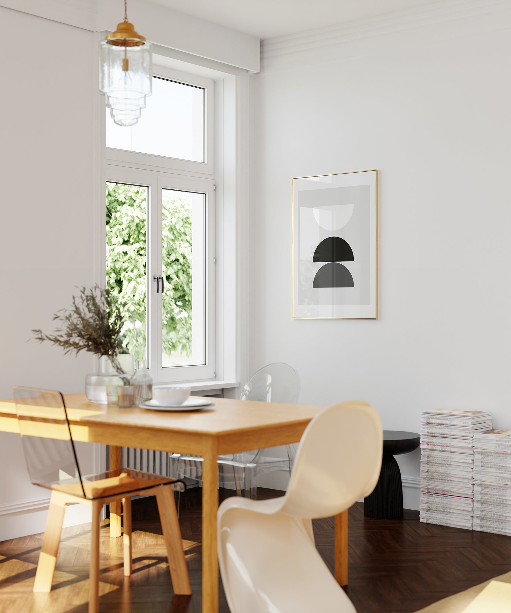 Mid-century Three Colors