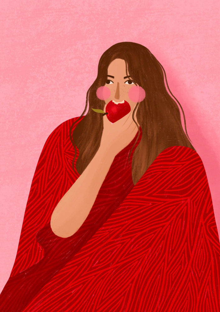 Cozy Woman Apple