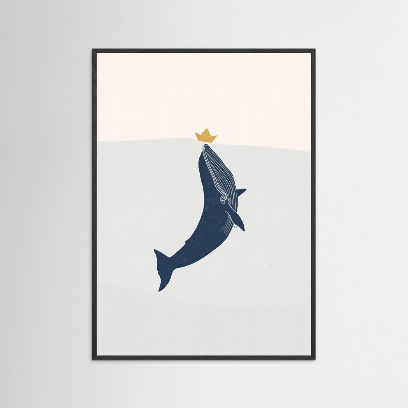 Blue Whale Sailing Boat by Menina Lisboa