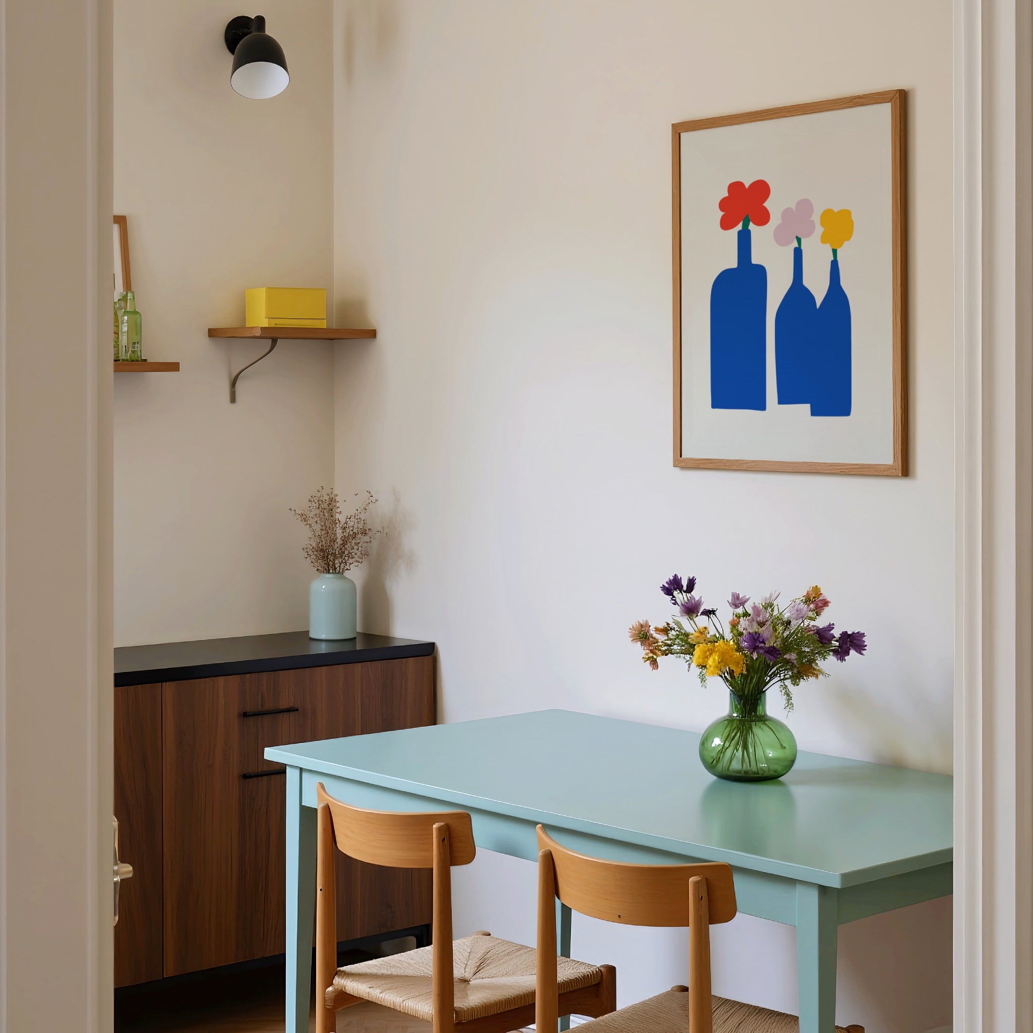 Blue Bottle Vase