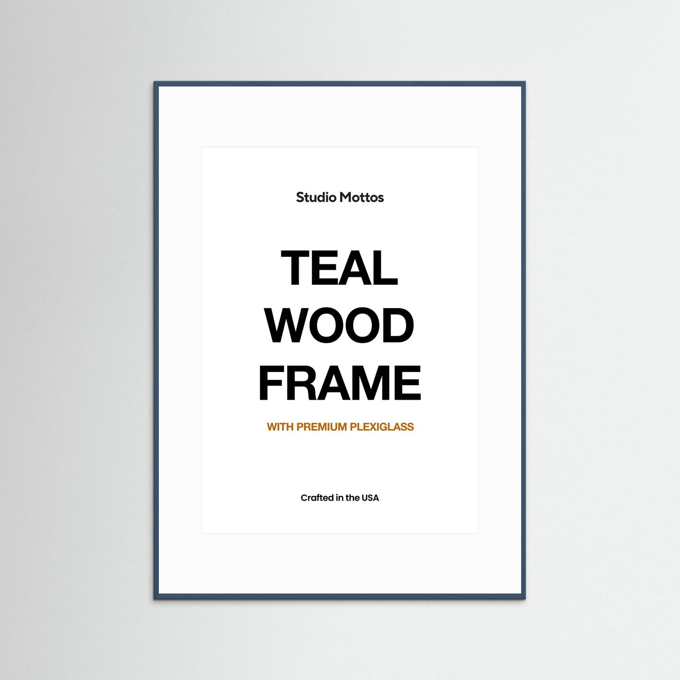 Teal Wood Frame