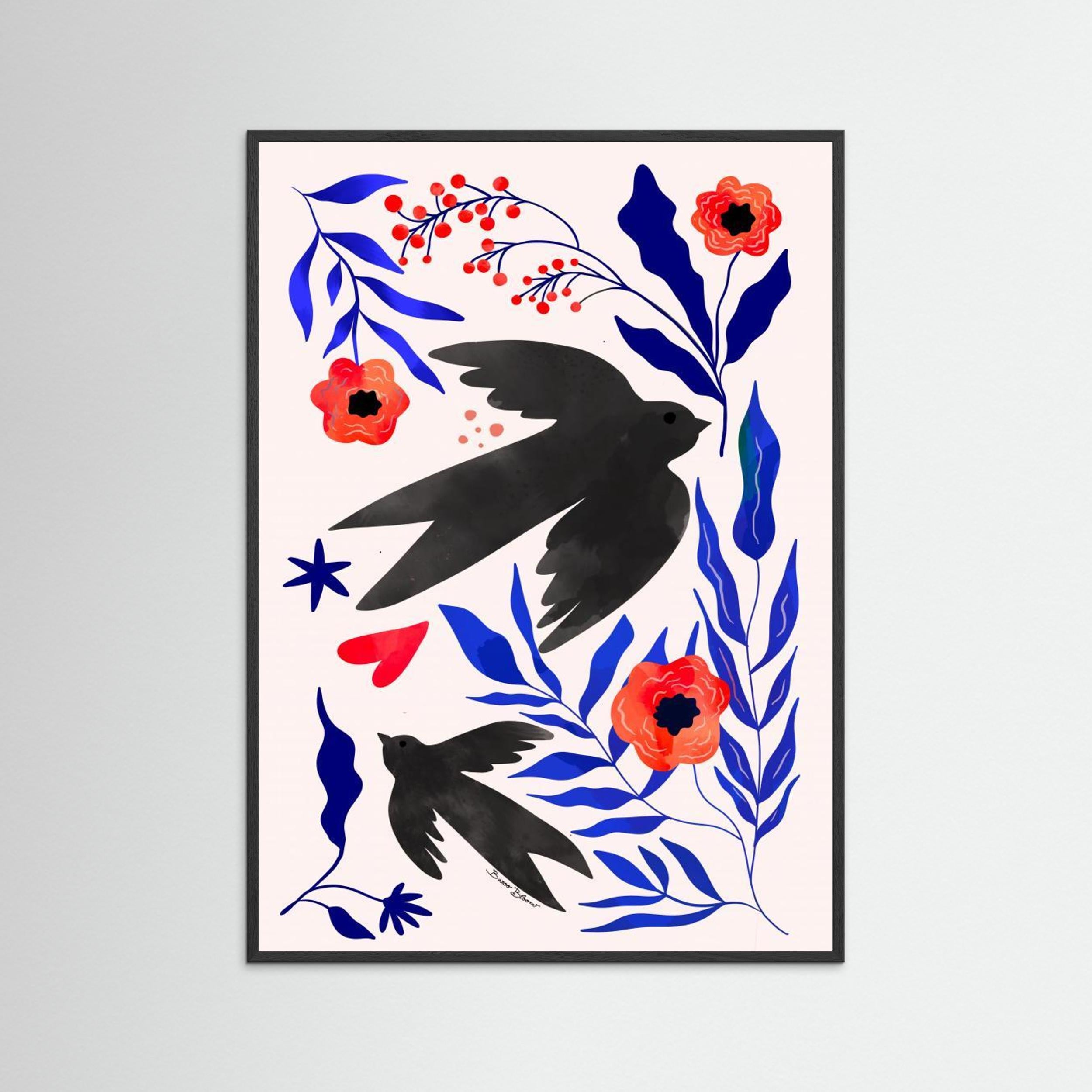 Swallow Flowers by Baroo Bloom