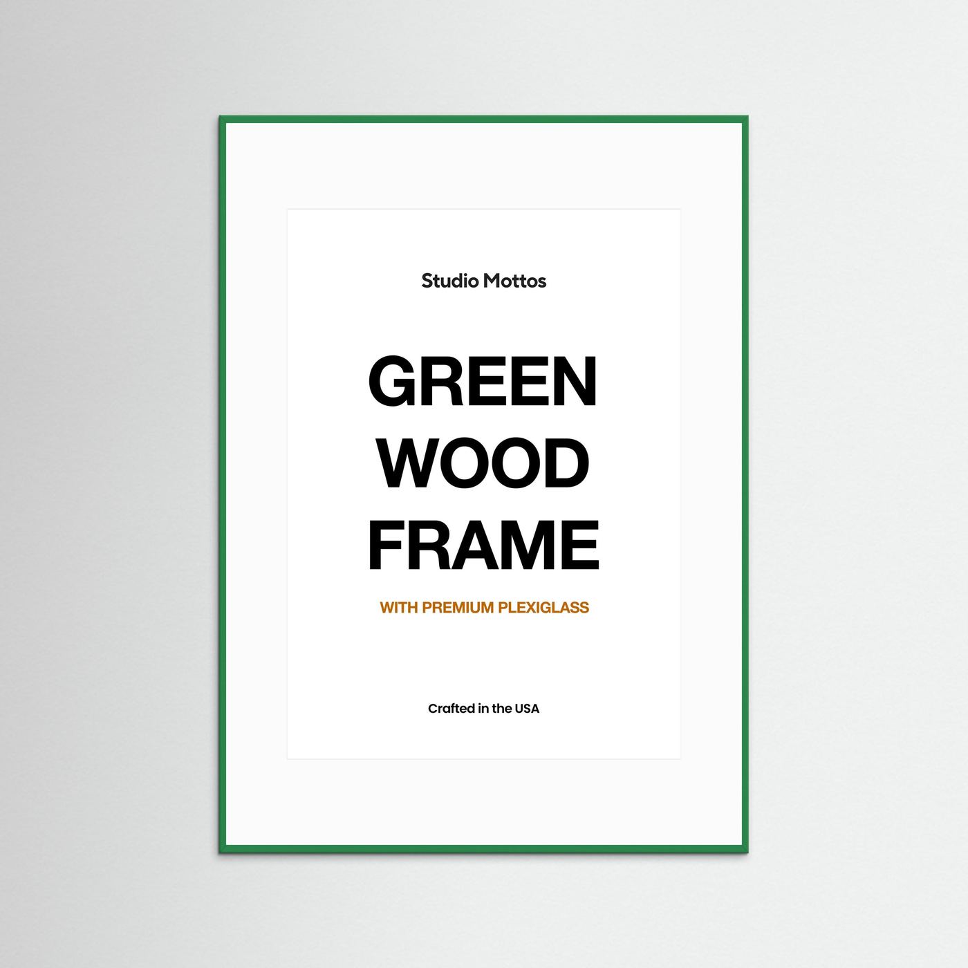 Green Wood Frame