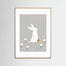 White Little Bunny by Menina Lisboa