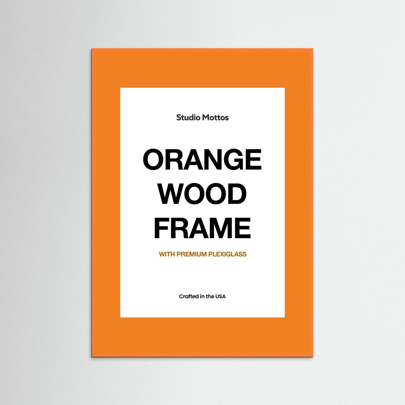 Orange Wood Frame