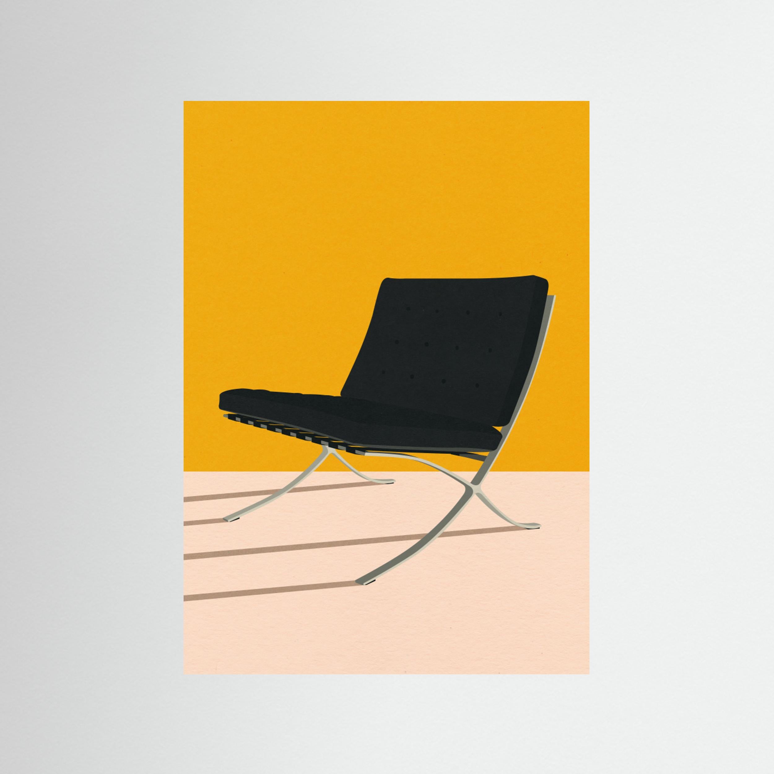 Barcelona Chair By Mies Van Der Rohe by Rosi Feist