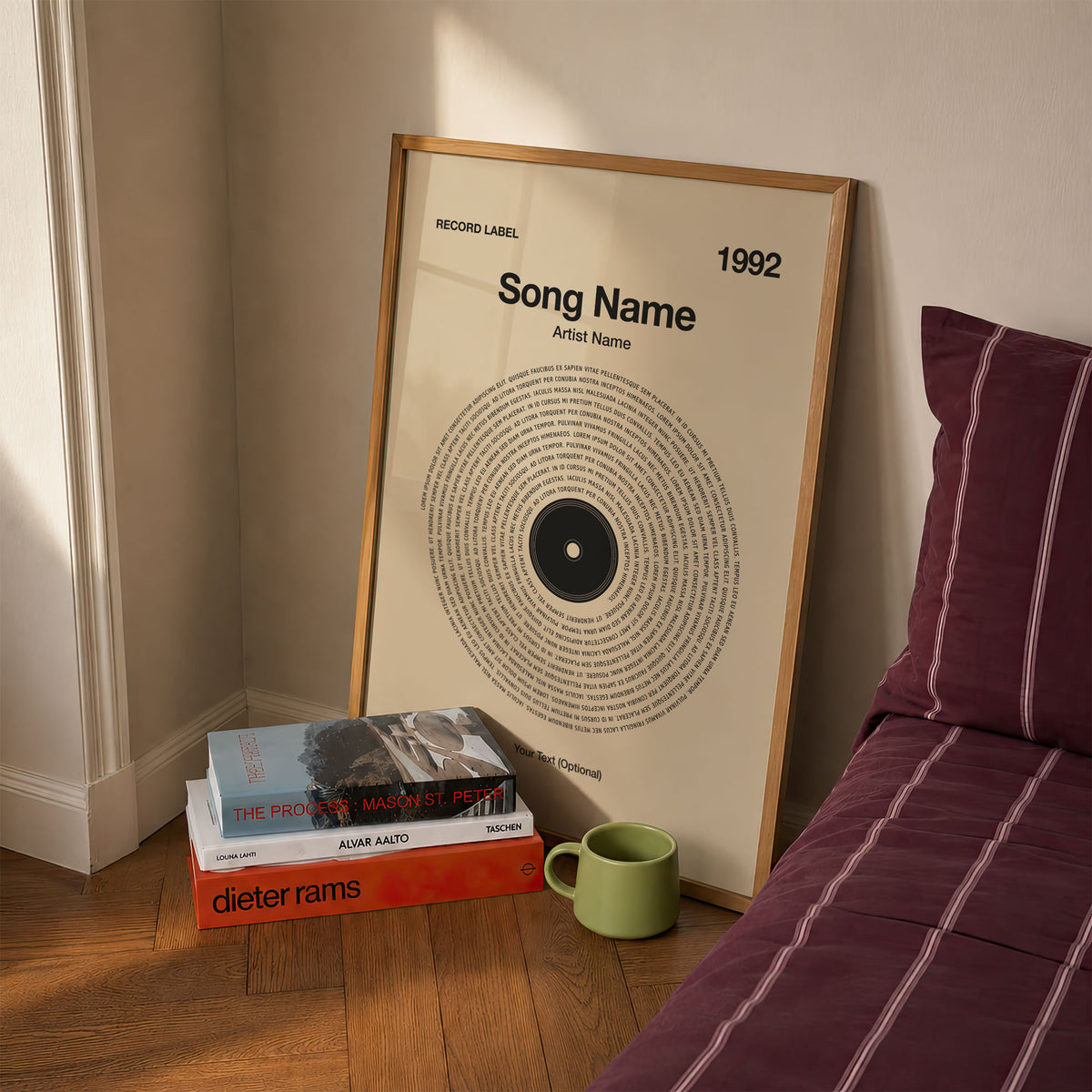 Custom Vinyl Lyrics Print – Sand