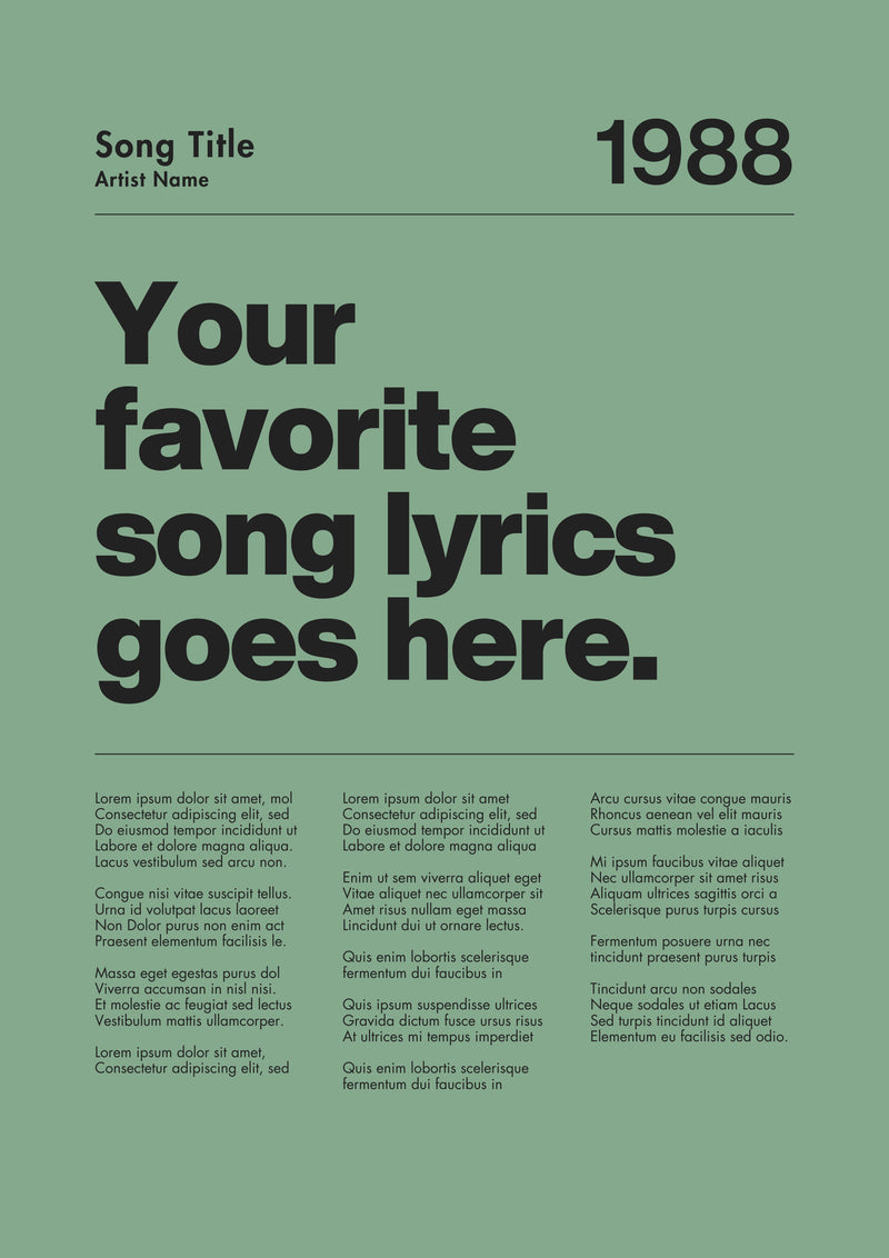 CUSTOM SONG MINT GREEN