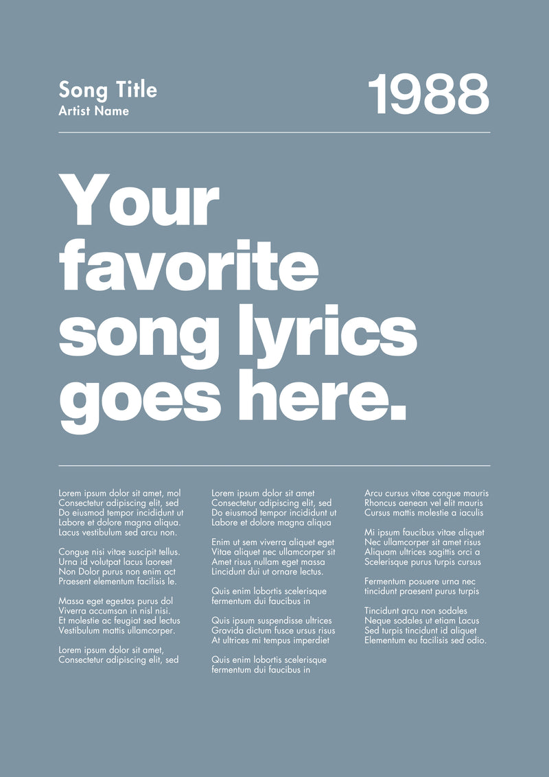 CUSTOM SONG MIST BLUE