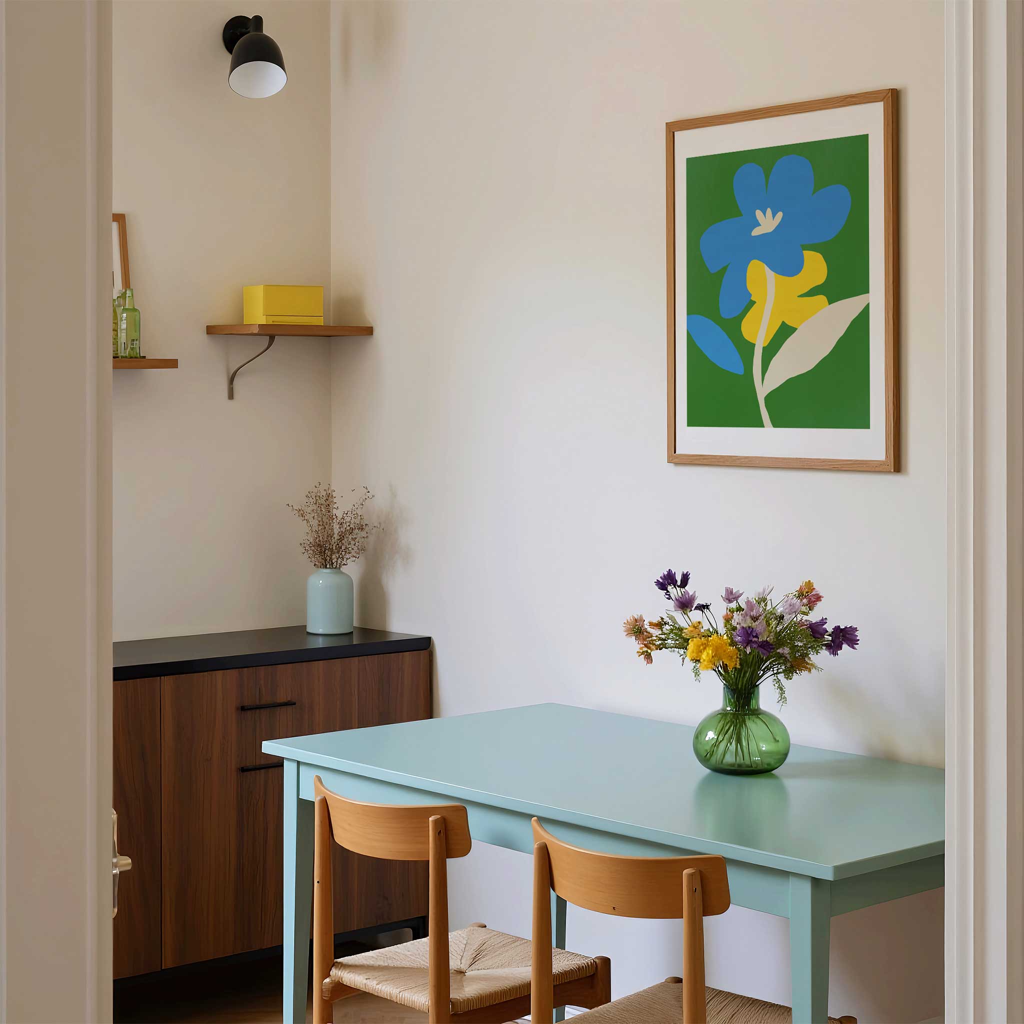 Contrast blue and yellow by Little Dean